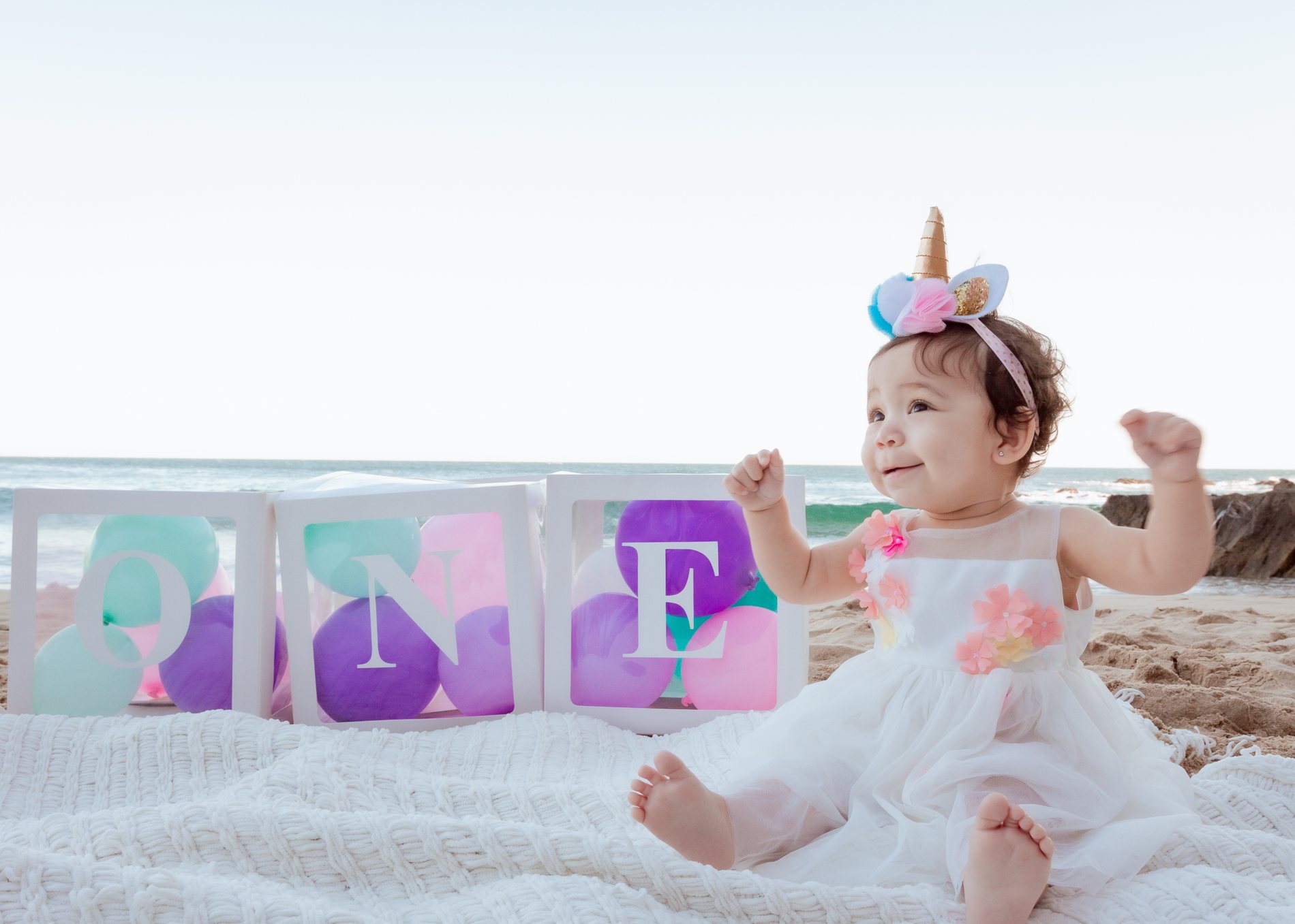 Charlotte Cake Smash birthday portrait by Pak Studios in Arizona birthday portrait session
