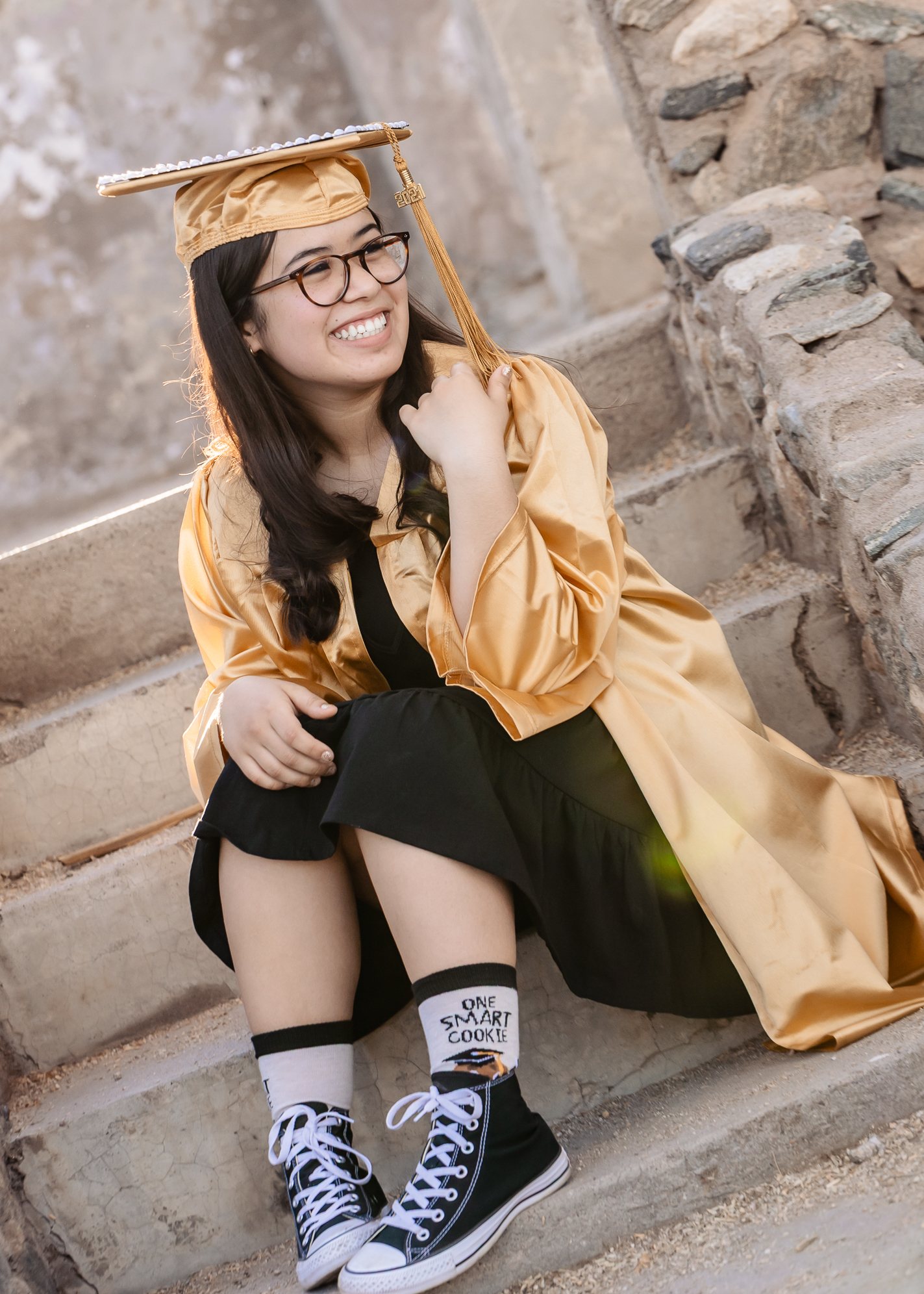 Lani graduation portrait by Pak Studios in Arizona graduation portrait session
