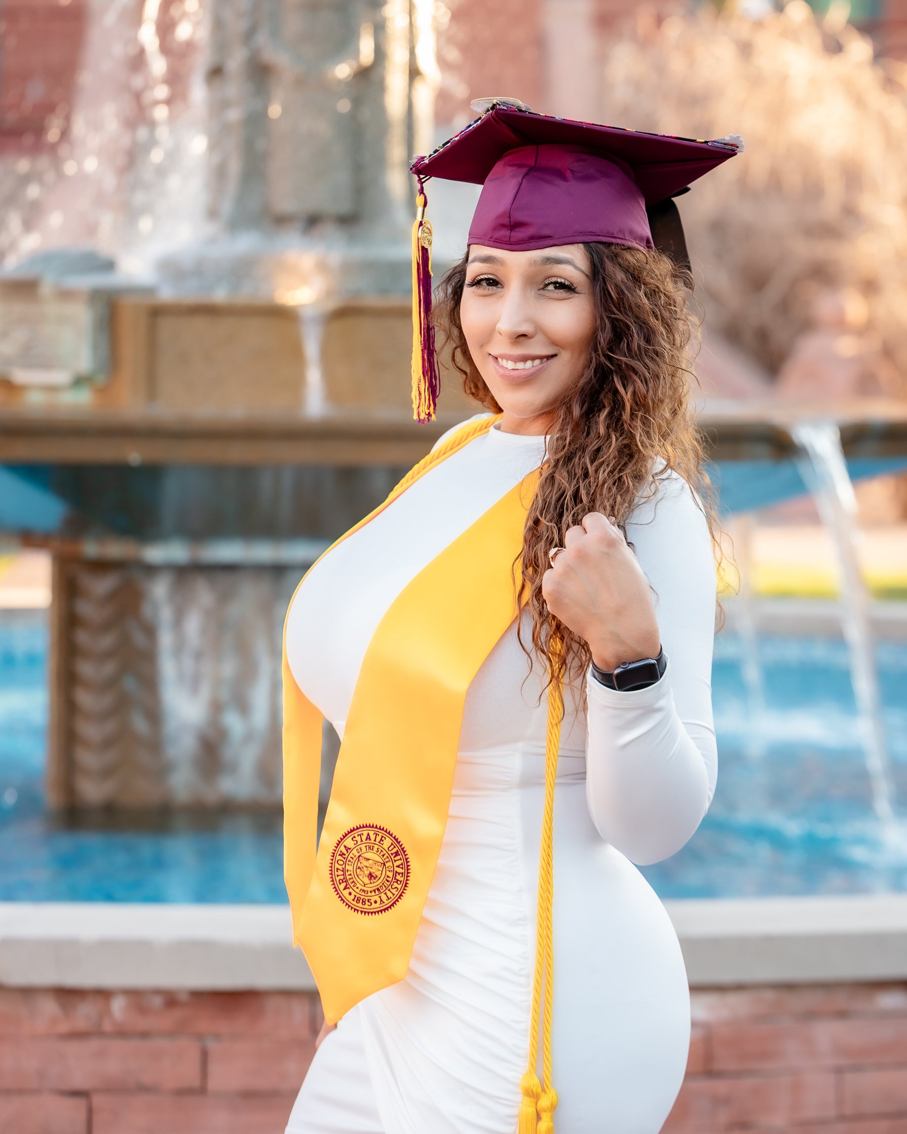 Monica graduation portrait by Pak Studios in Arizona graduation portrait session