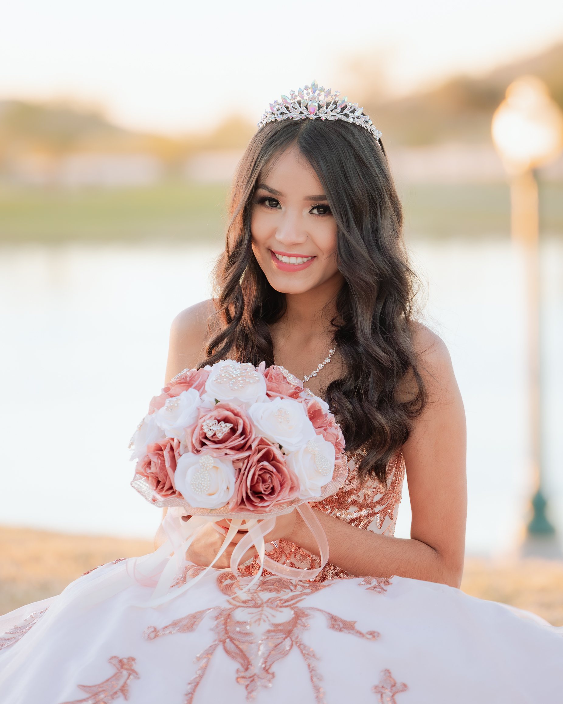 Alecia quinceañera portrait by Pak Studios in Arizona quinceañera portrait session