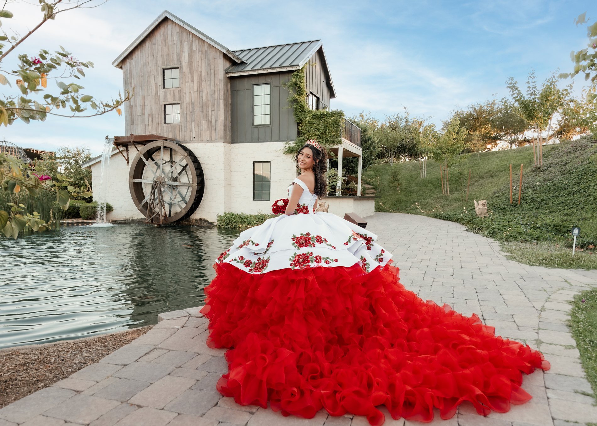 Jayleen quinceañera portrait by Pak Studios in dress portrait session in Tolleson, Arizona