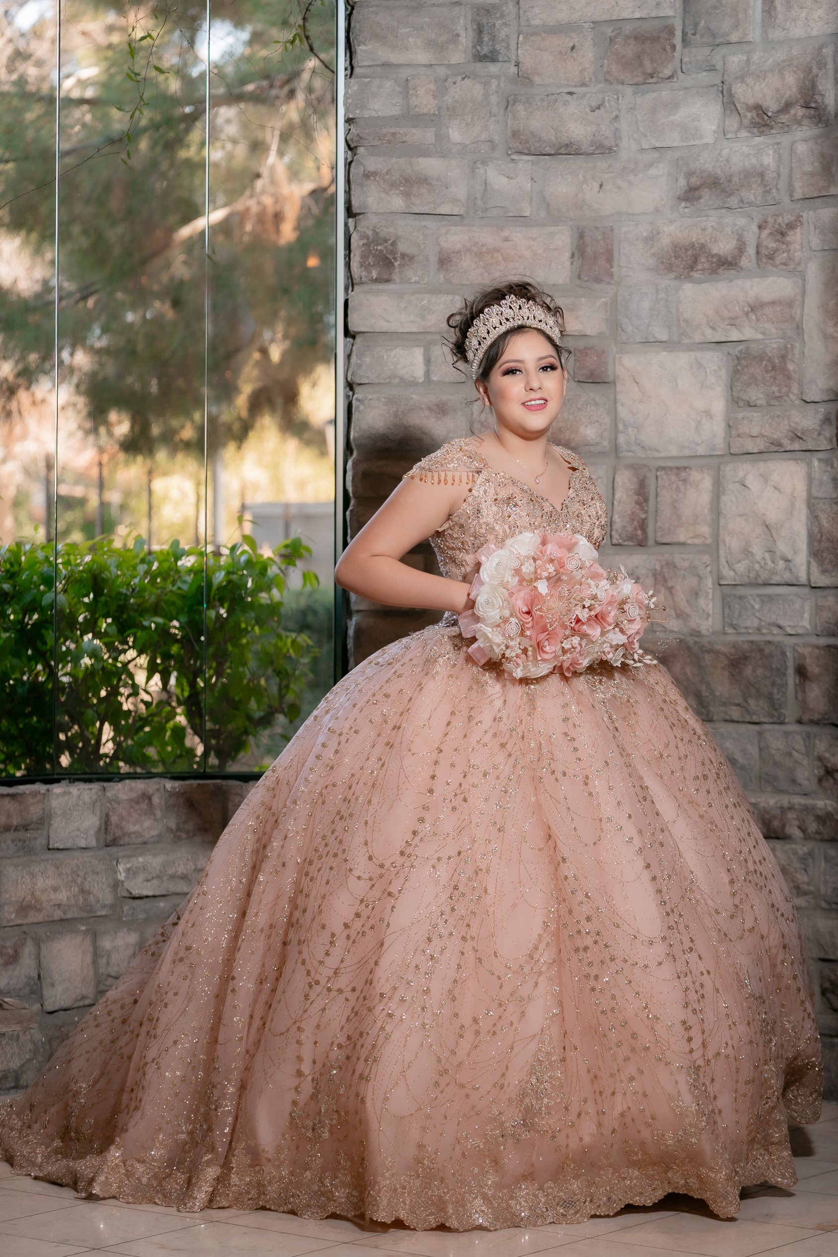 Lizette quinceañera portrait session in Arizona quinceañera portrait session by Pak Studios