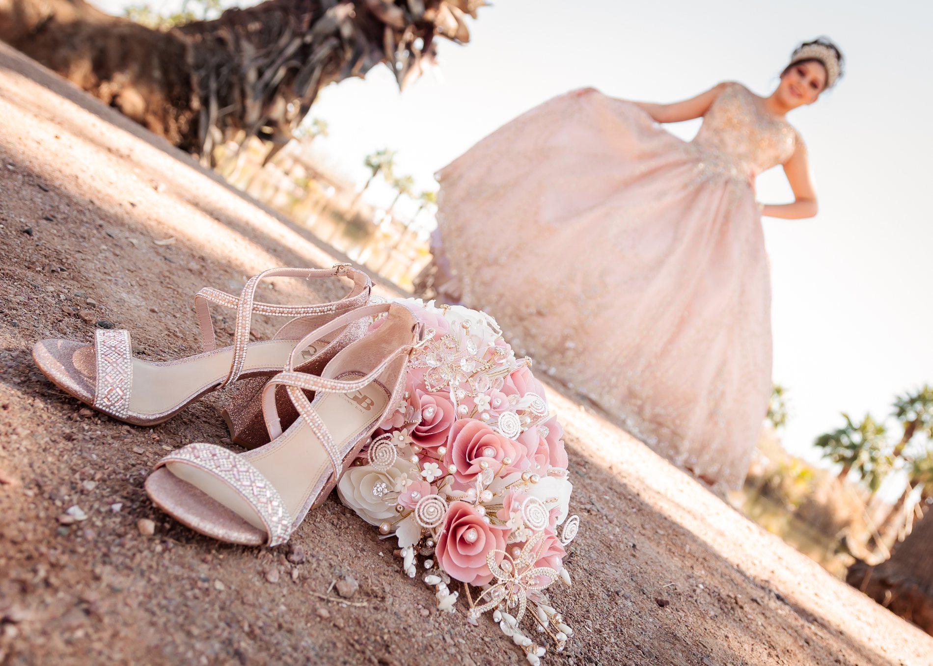 Lizette quinceañera portrait by Pak Studios in Arizona quinceañera portrait session