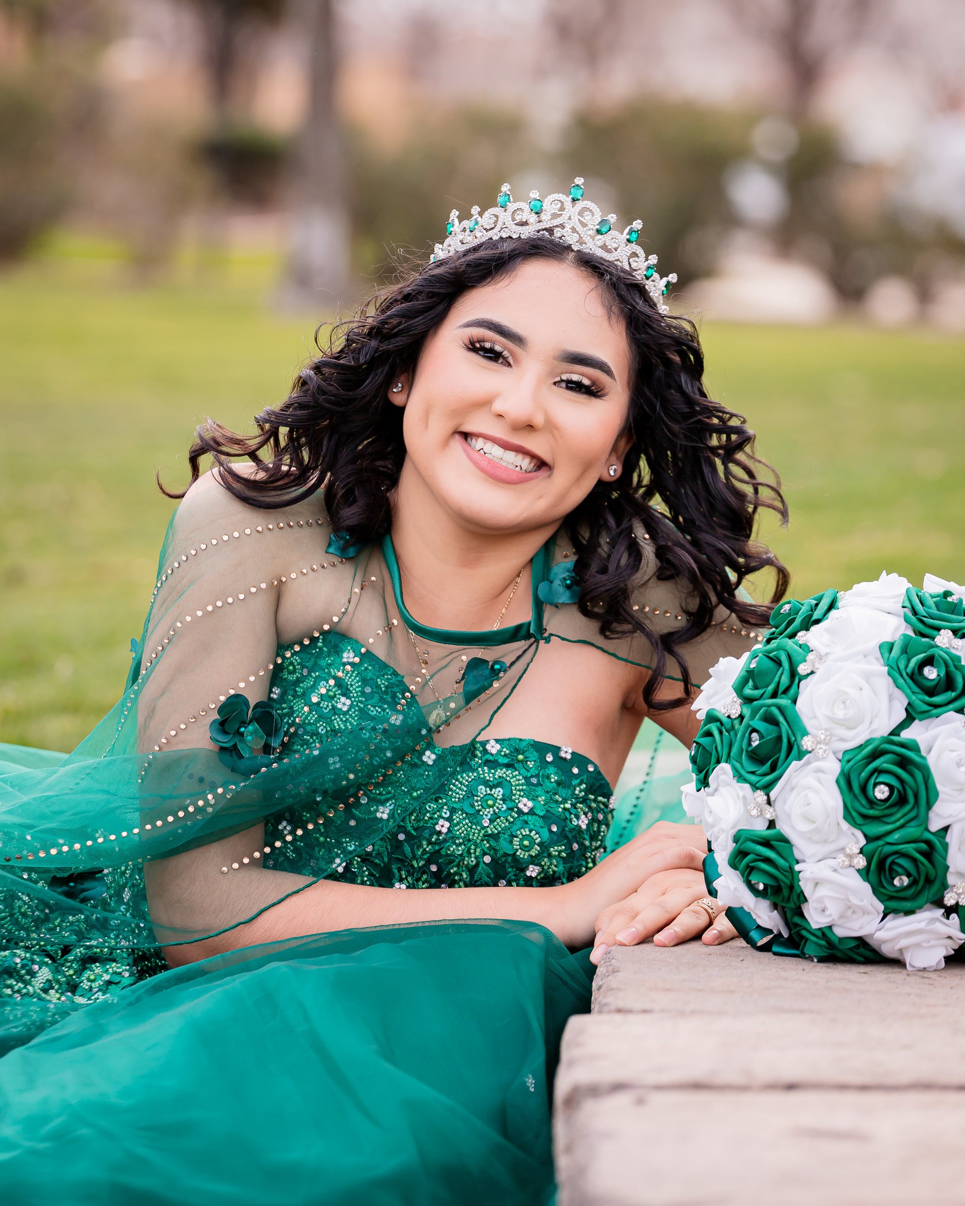 Nancy quinceañera portrait by Pak Studios in Arizona quinceañera portrait session