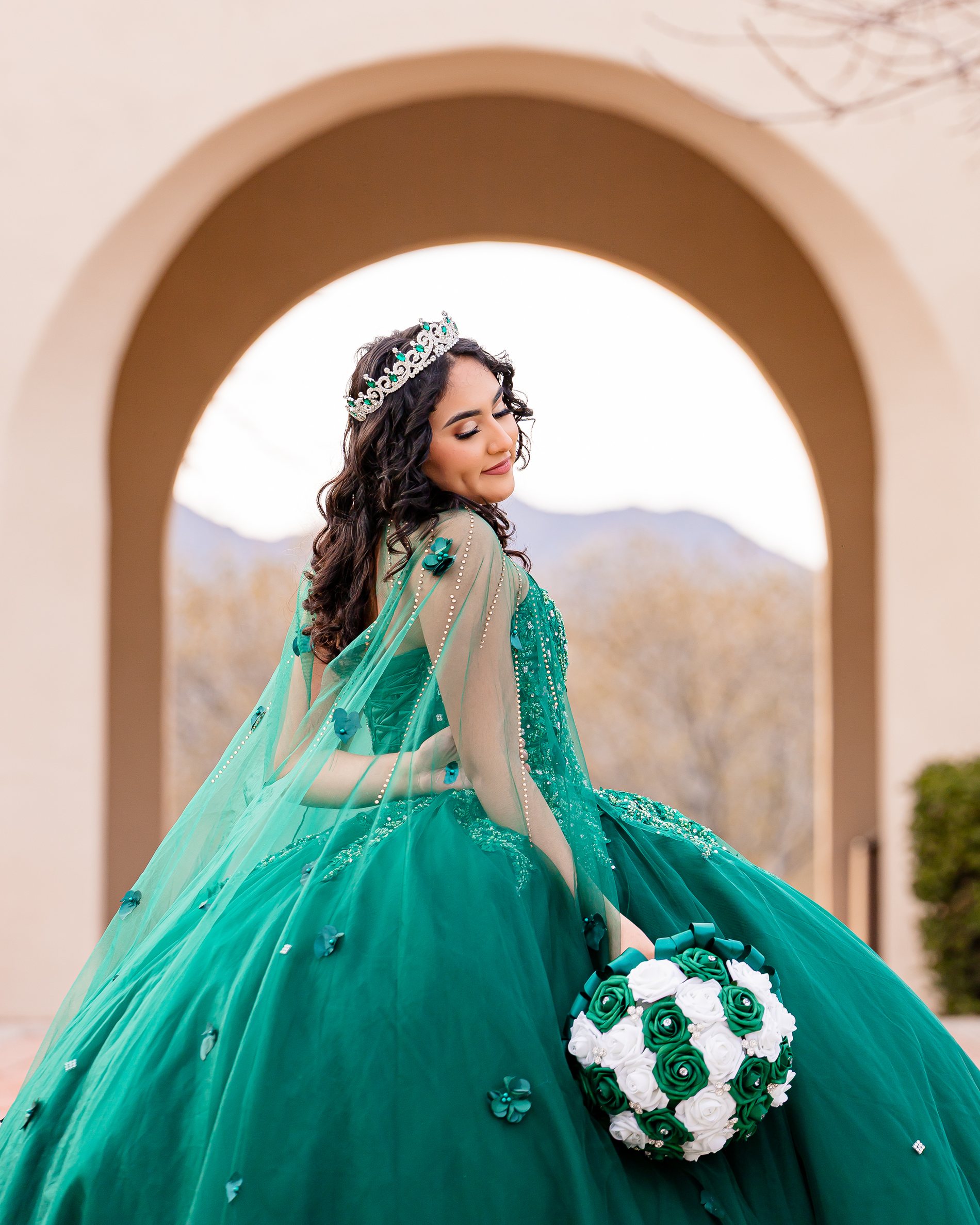 Nancy quinceañera portrait by Pak Studios in Arizona quinceañera portrait session