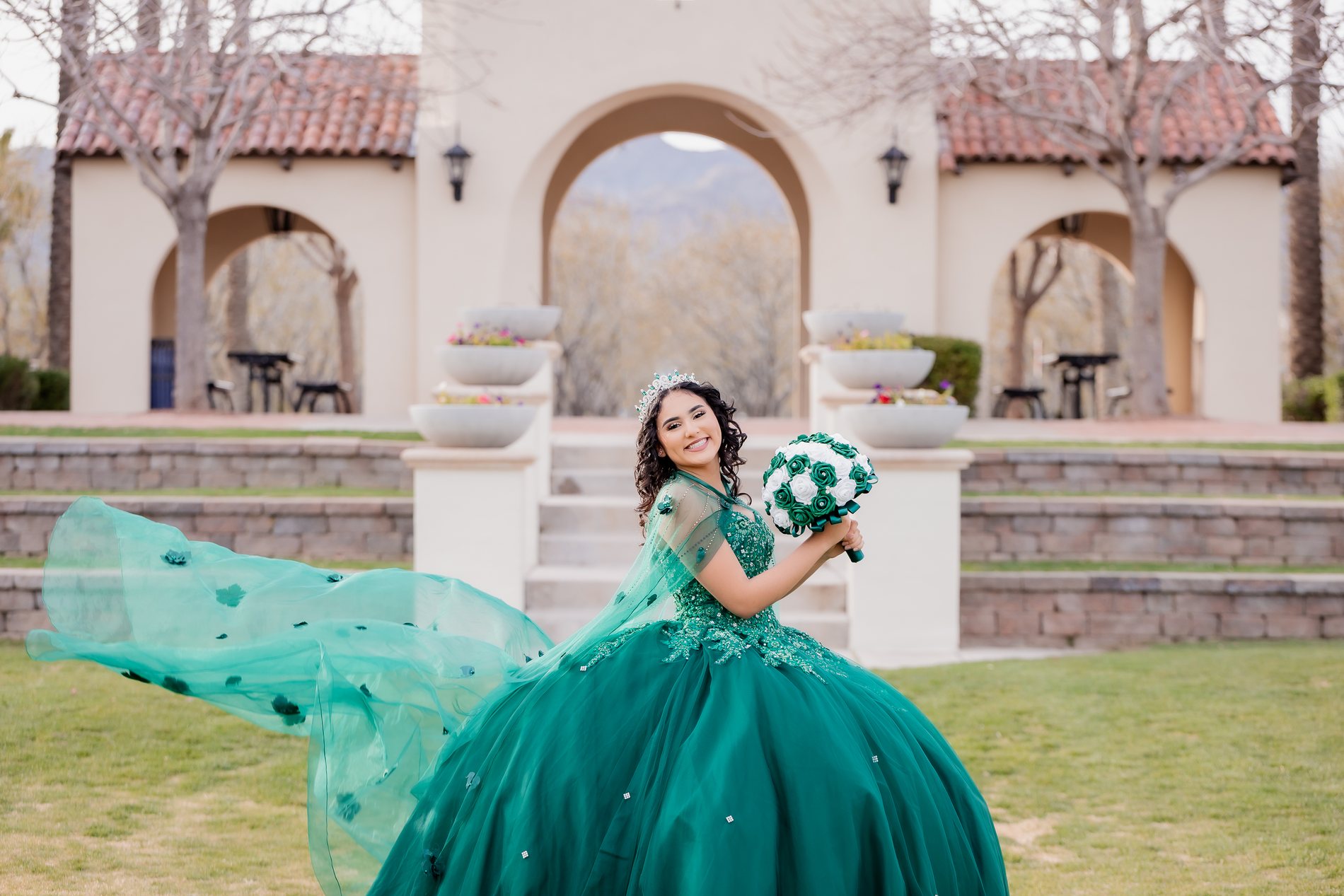 Nancy quinceañera portrait by Pak Studios in Arizona quinceañera portrait session
