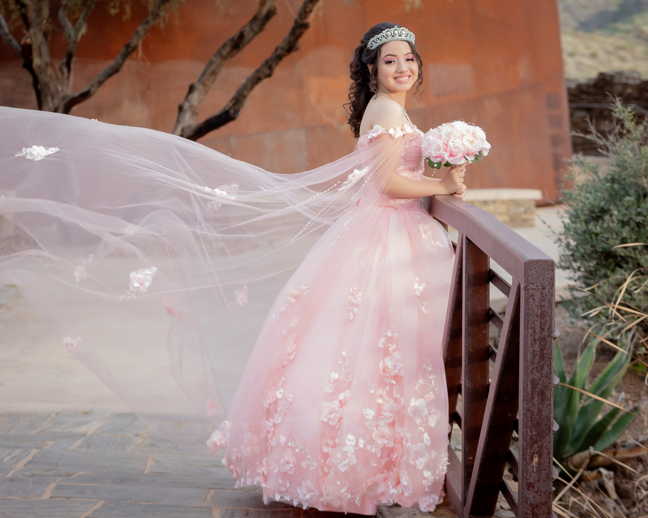 Aailet Quinceanera portrait by Pak Studios