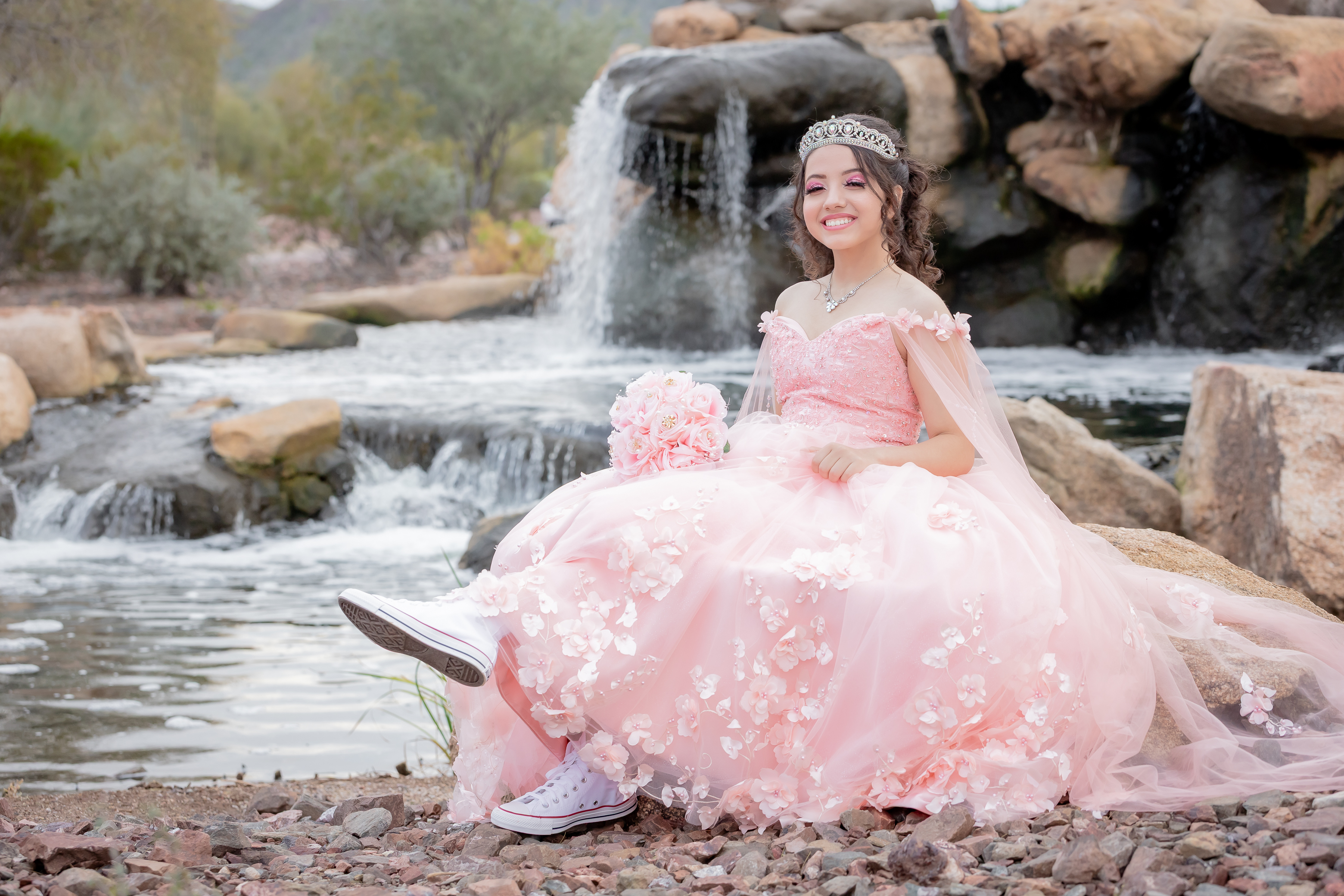 Aailet Quinceanera portrait by Pak Studios