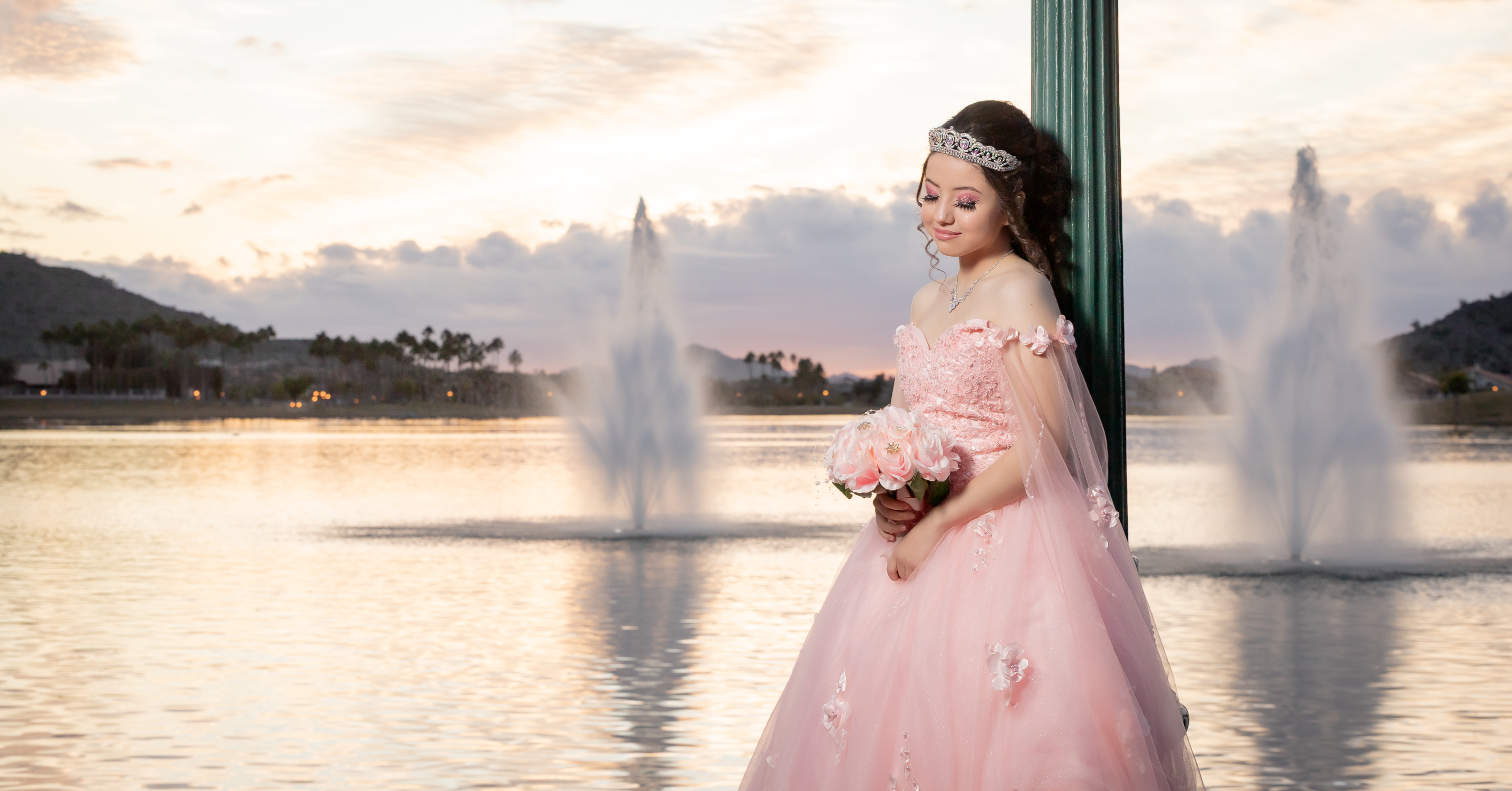 Aailet Quinceanera portrait by Pak Studios