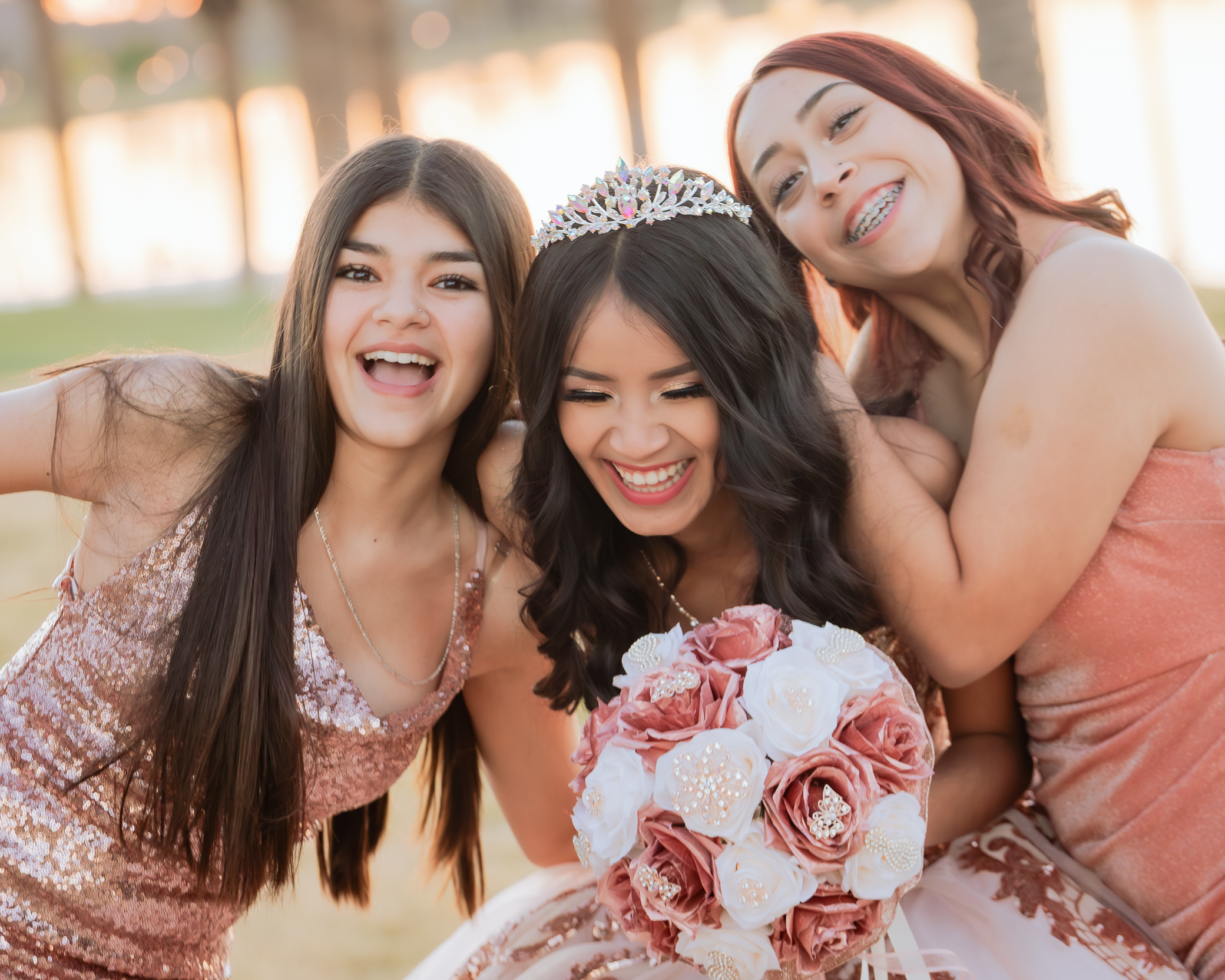 Alecia Quinceanera portrait by Pak Studios