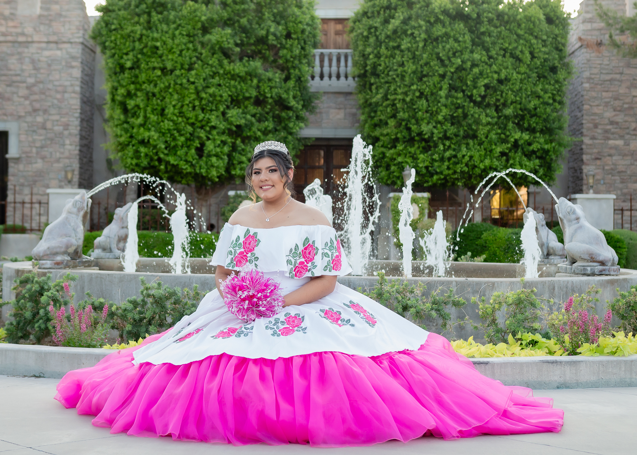 Ashley Quinceanera portrait by Pak Studios