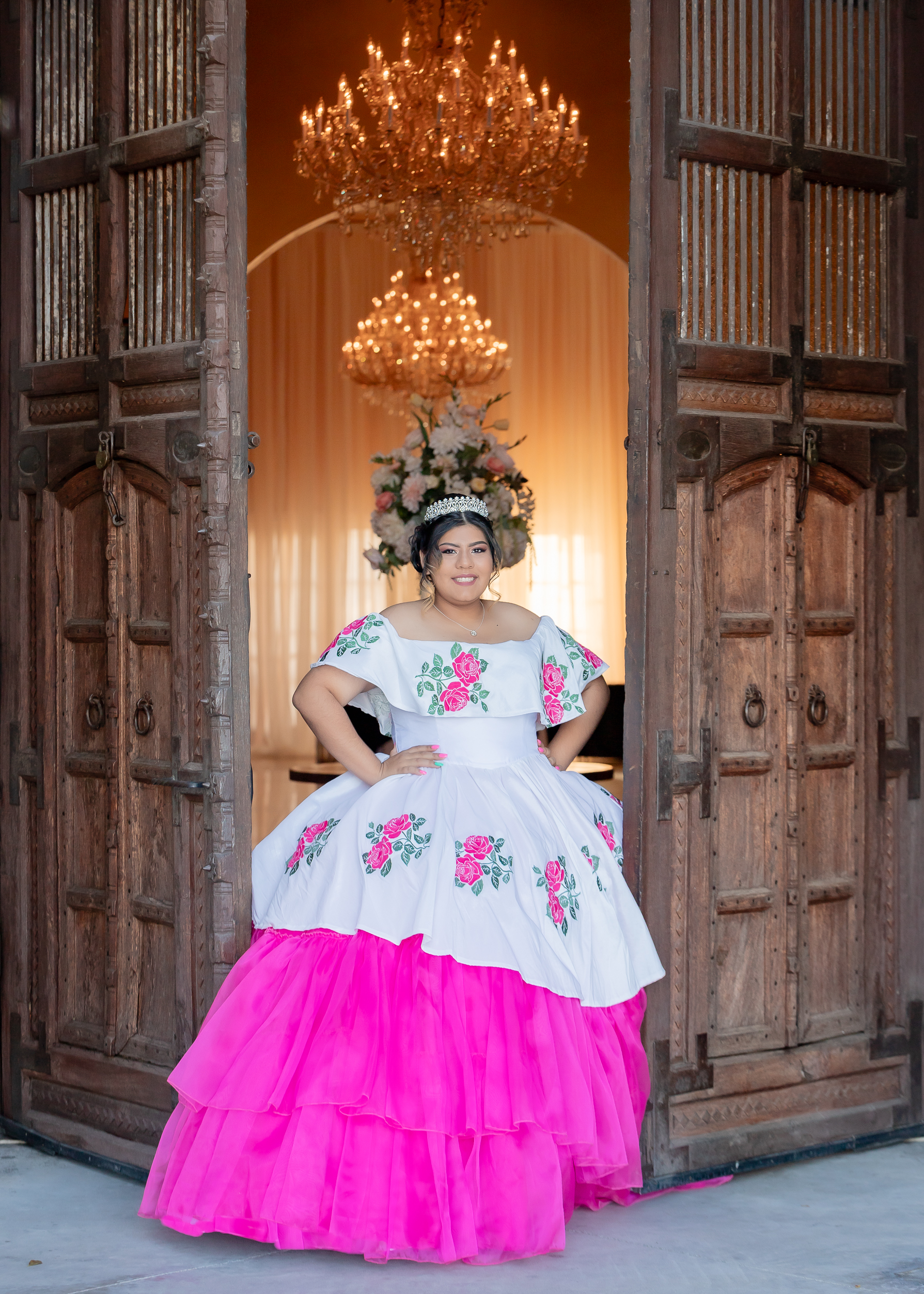 Ashley Quinceanera portrait by Pak Studios