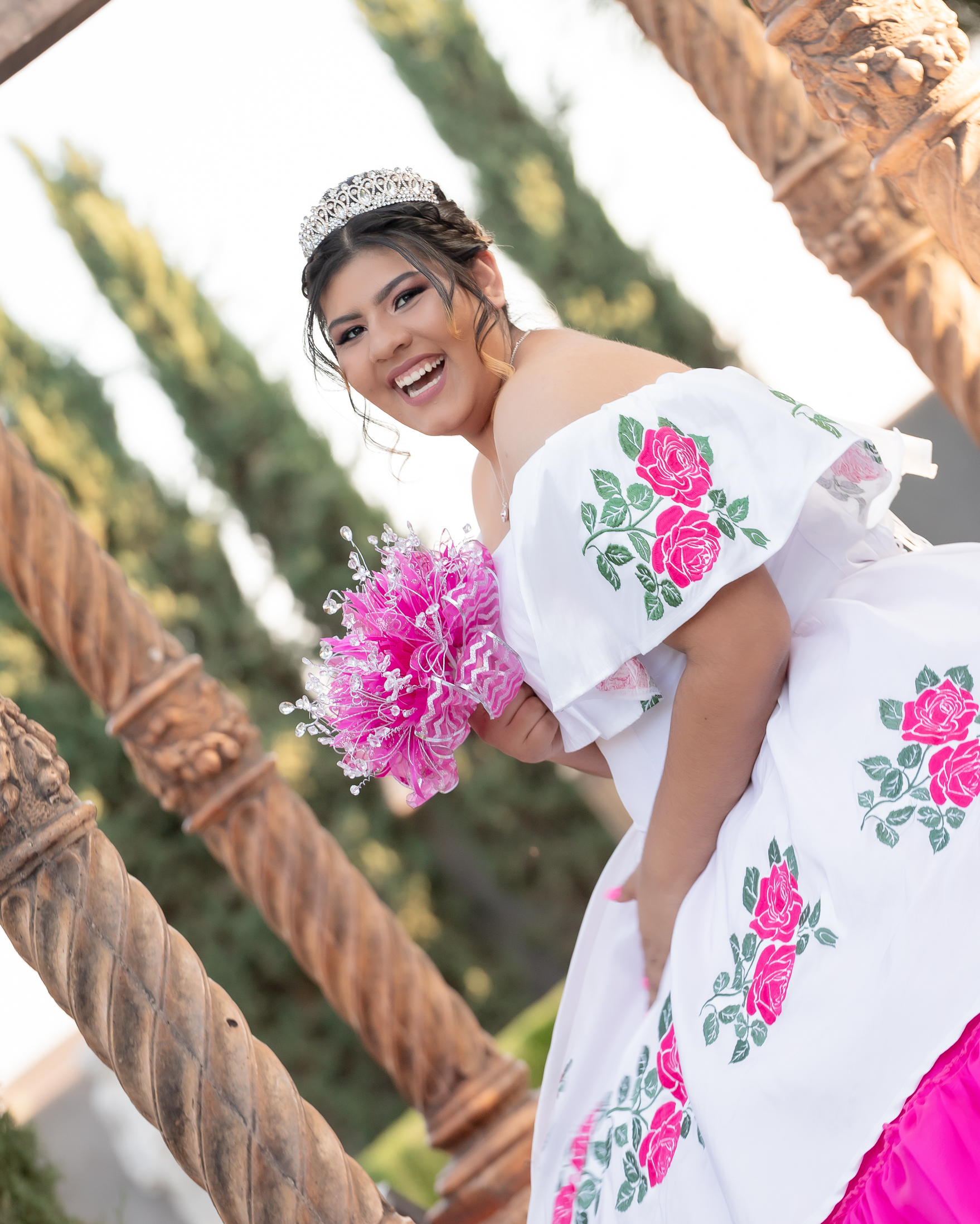Ashley Quinceanera portrait by Pak Studios