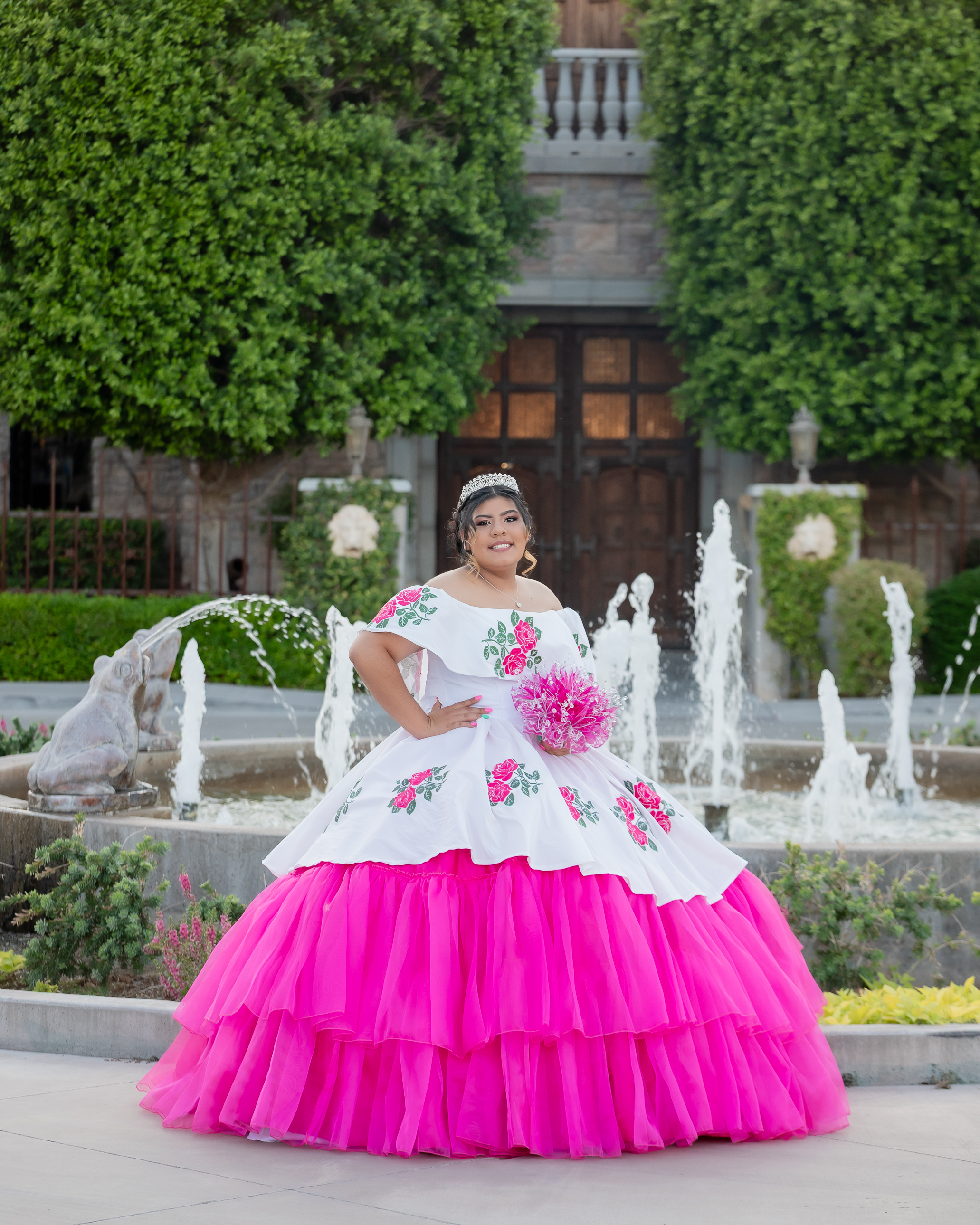 Ashley Quinceanera portrait by Pak Studios
