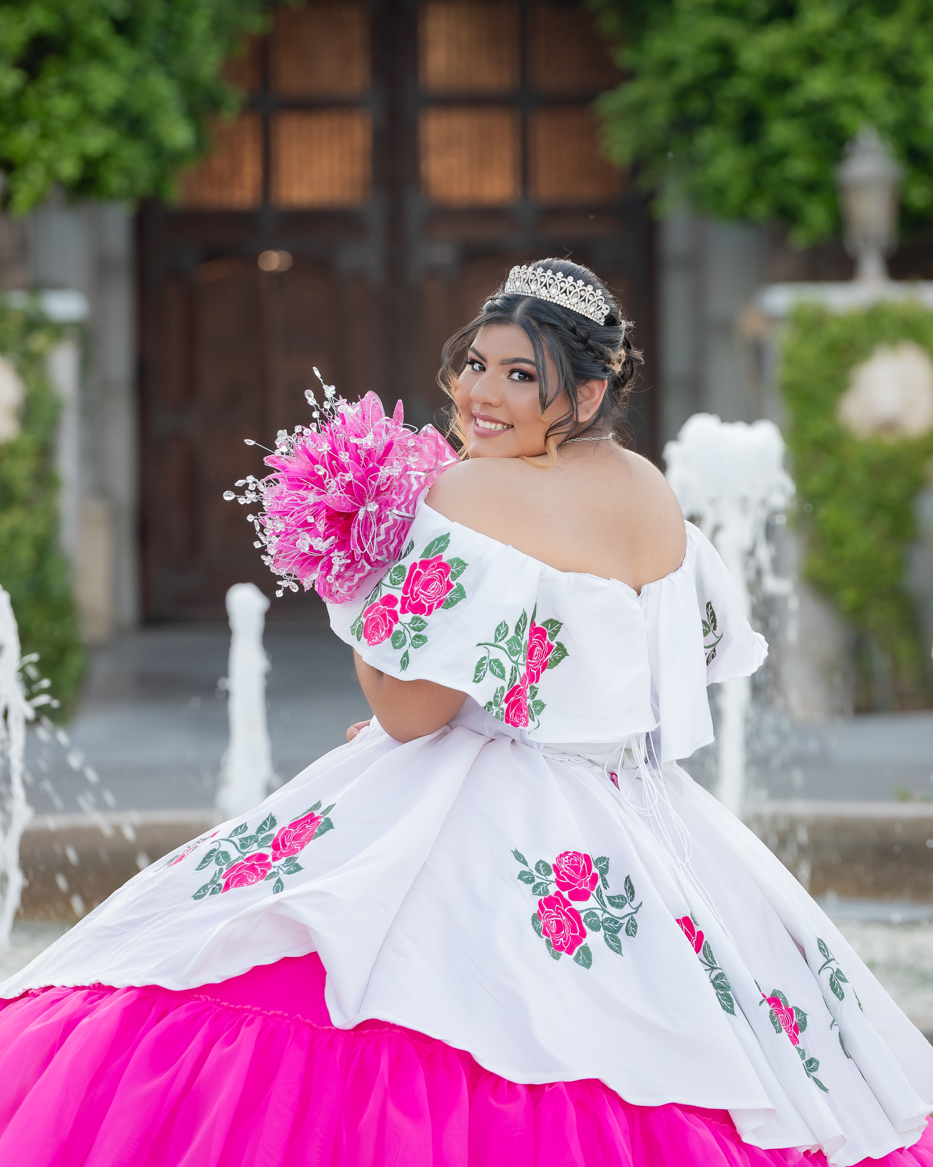 Ashley Quinceanera portrait by Pak Studios