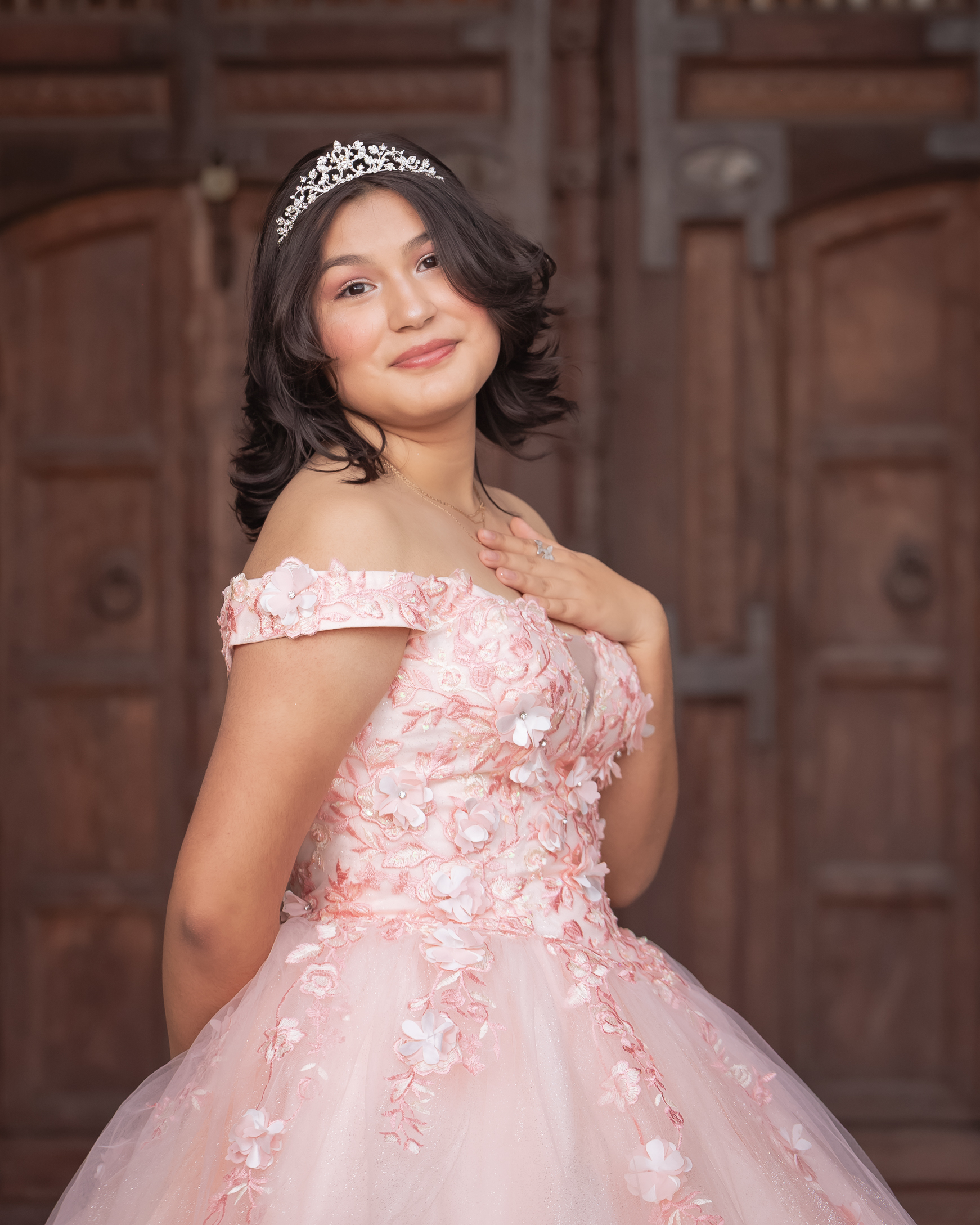 Ashlyn Quinceanera portrait by Pak Studios