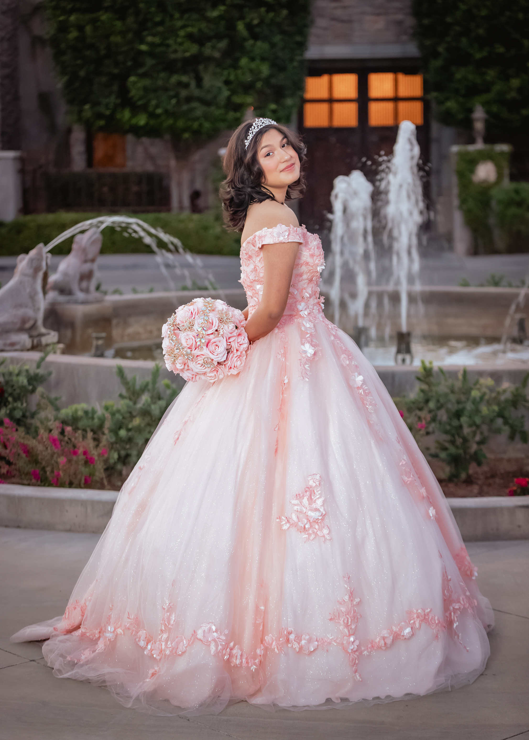 Ashlyn Quinceanera portrait by Pak Studios