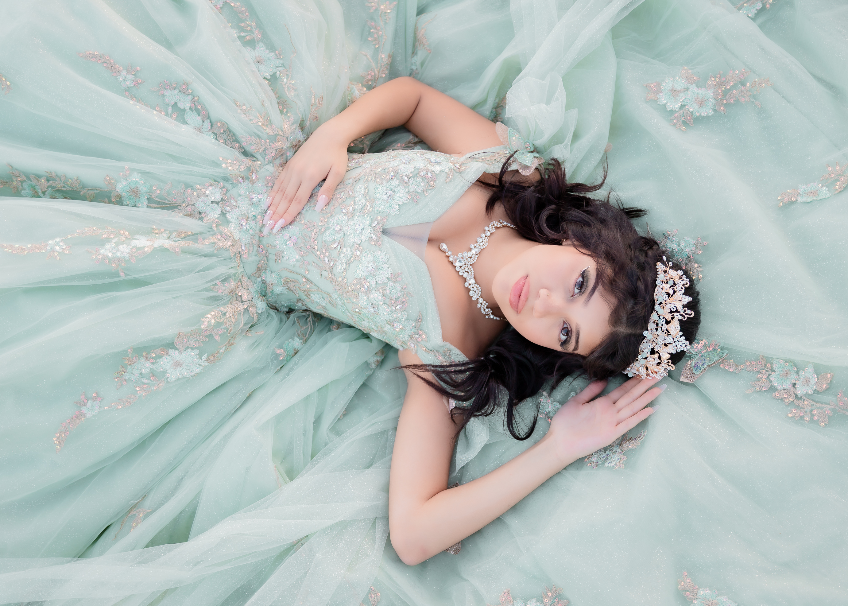 Cindy Quinceanera portrait by Pak Studios