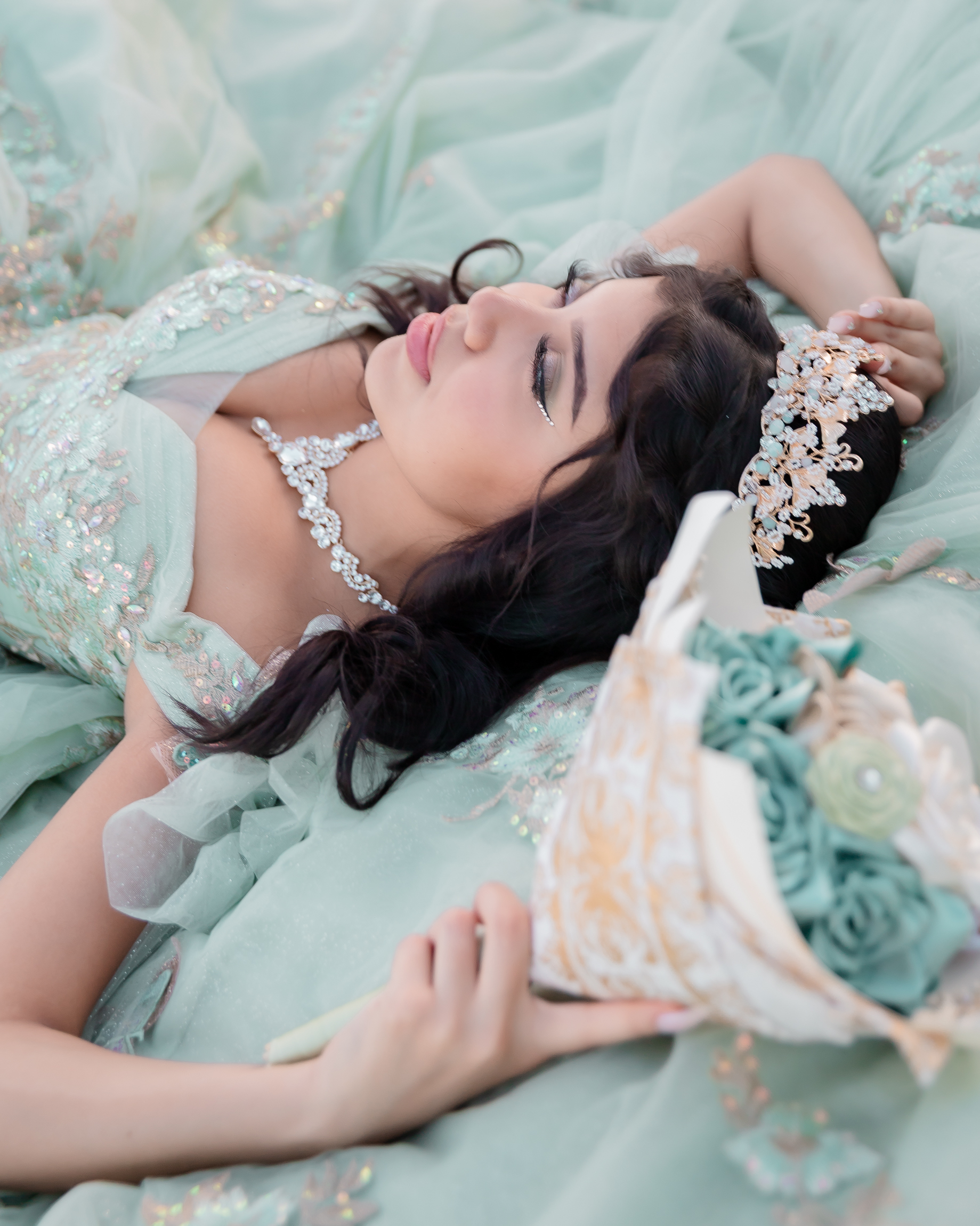 Cindy Quinceanera portrait by Pak Studios