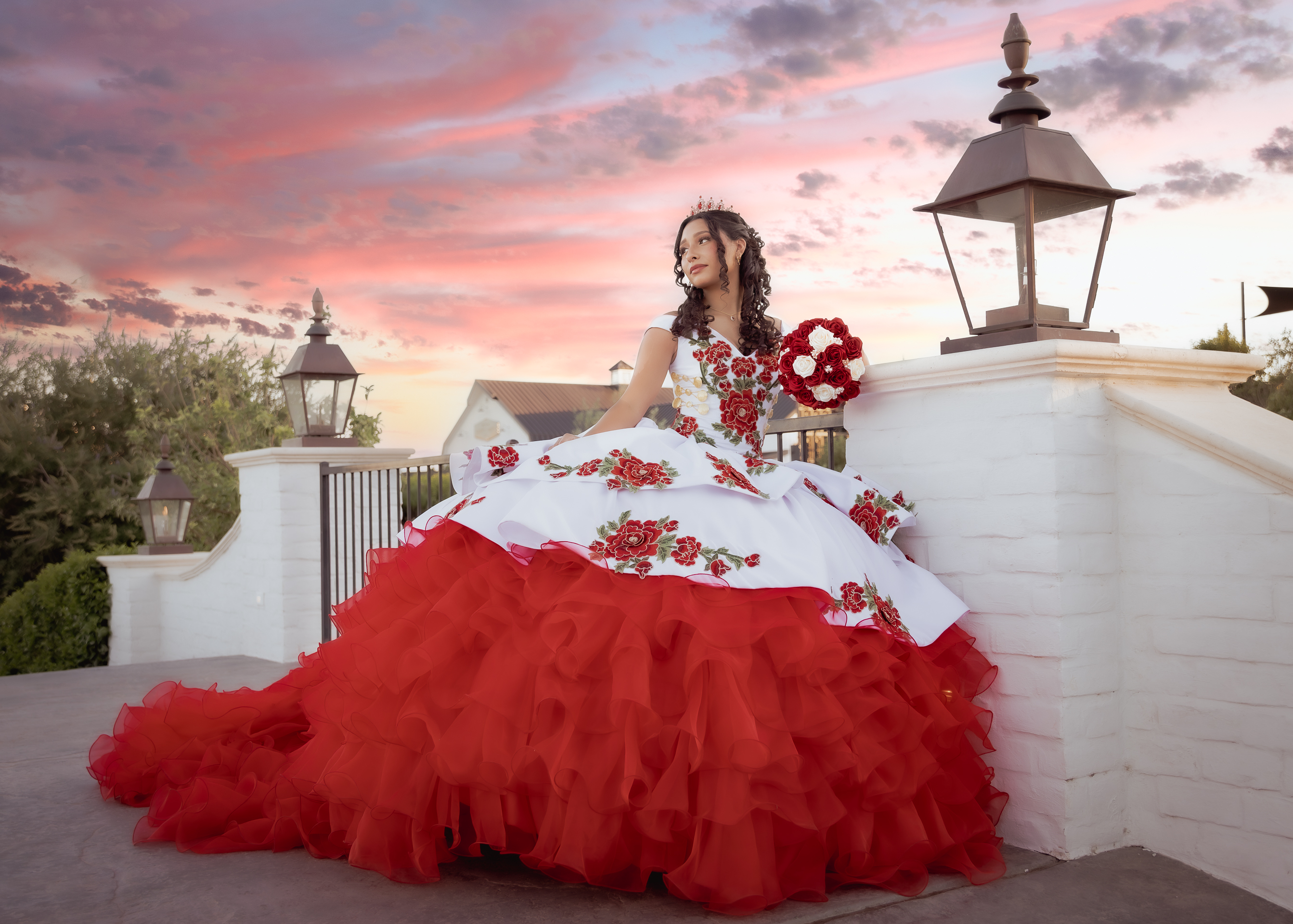 Jayleen Quinceanera portrait by Pak Studios