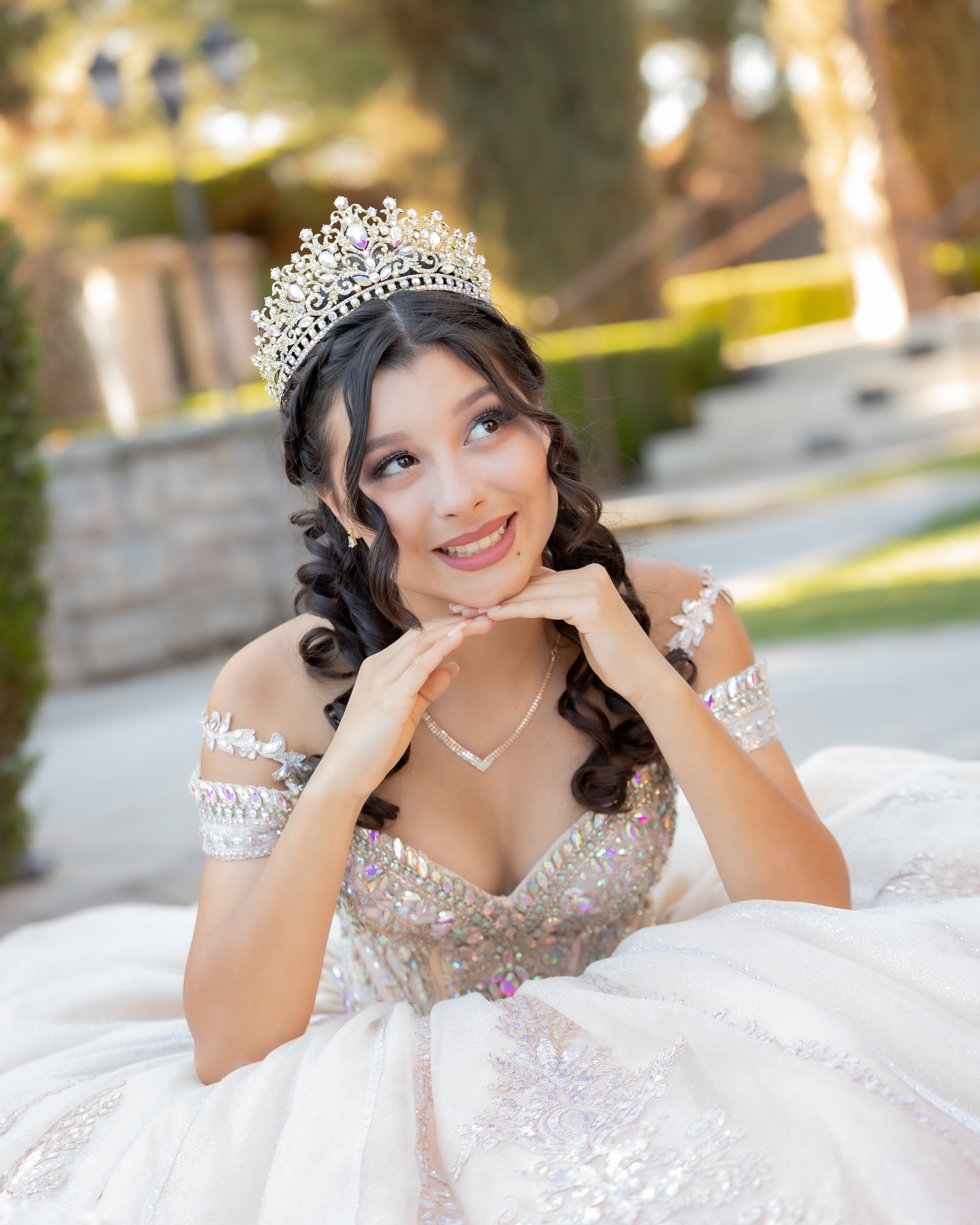Joscelyn Quinceanera portrait by Pak Studios