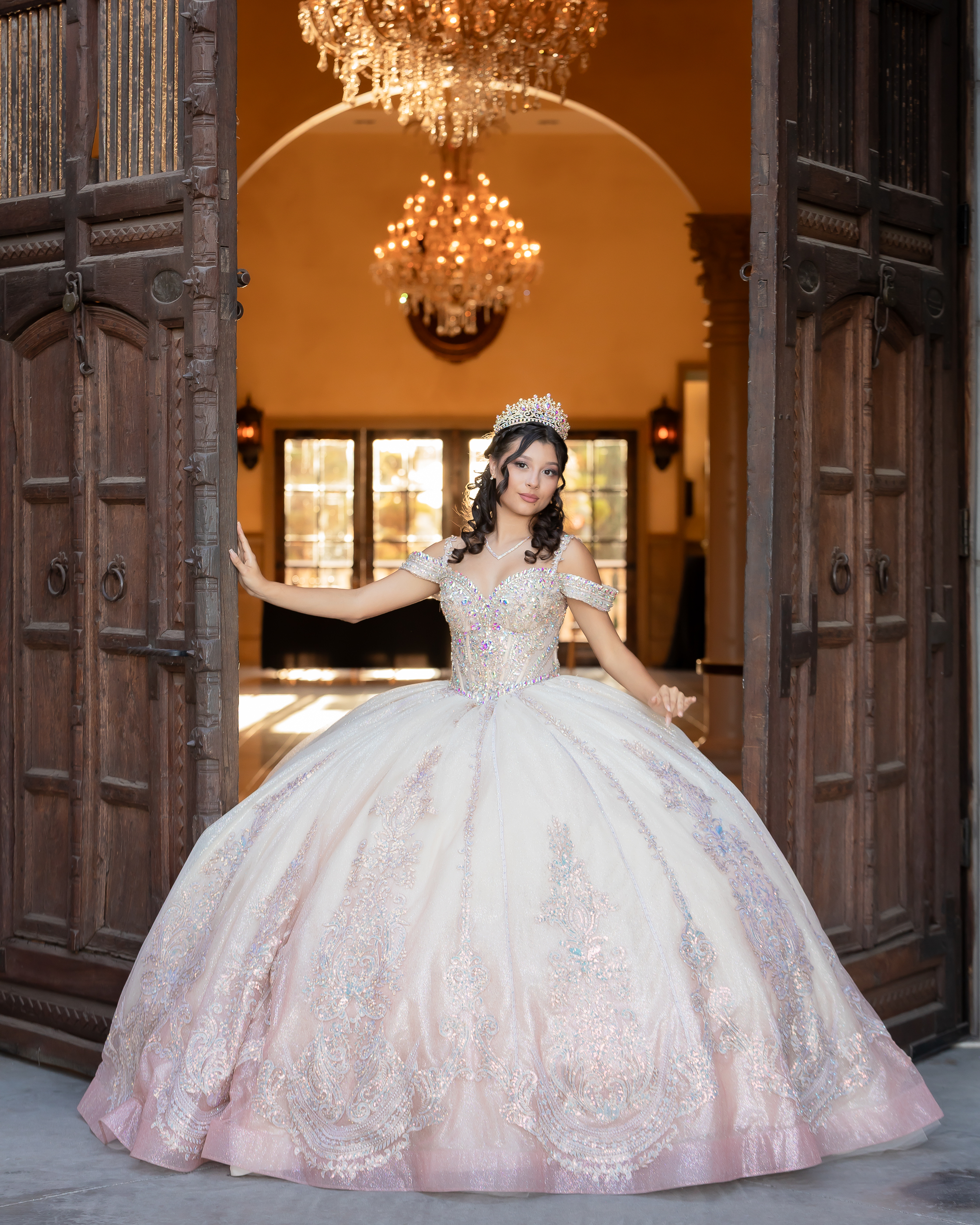 Joscelyn Quinceanera portrait by Pak Studios