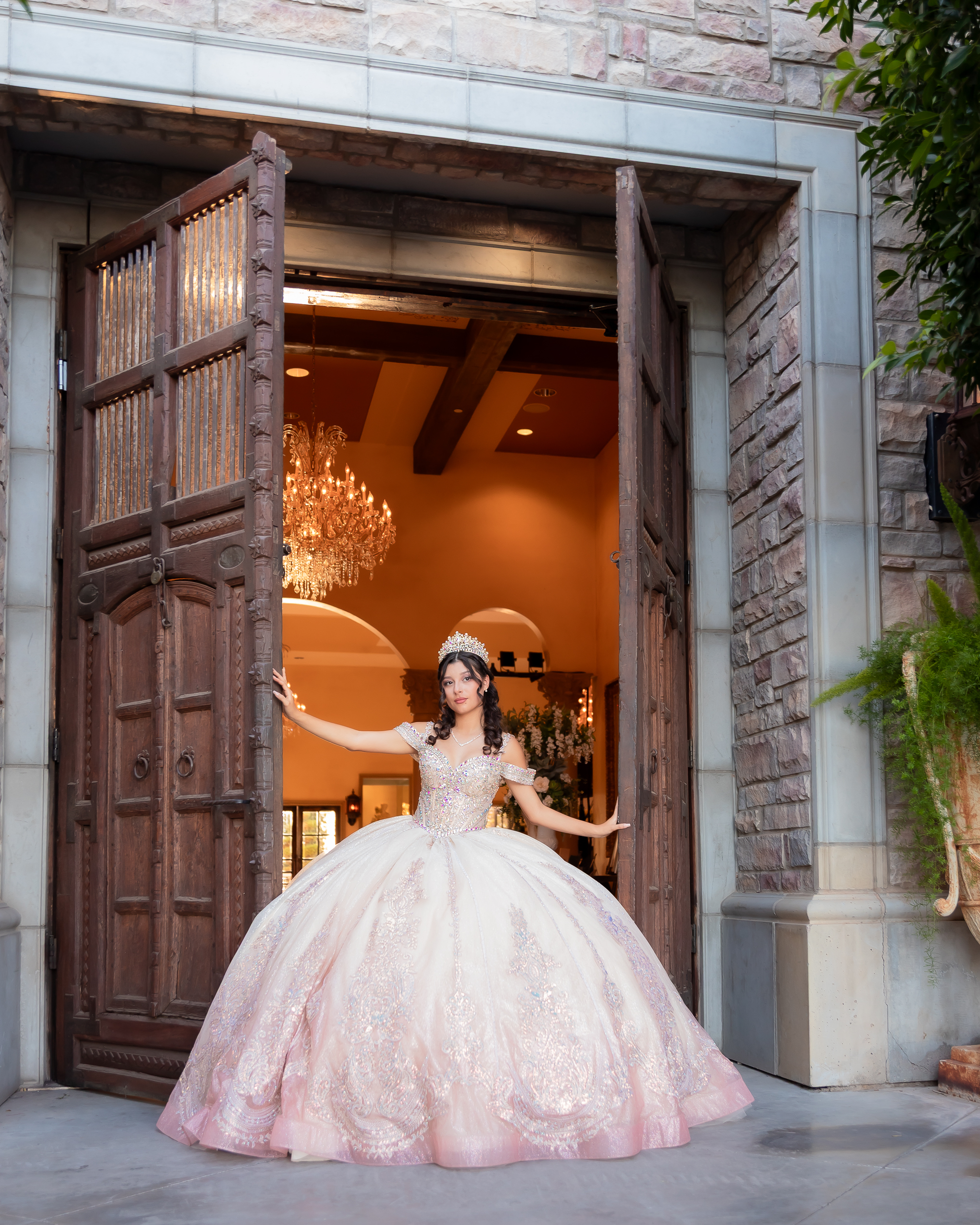 Joscelyn Quinceanera portrait by Pak Studios