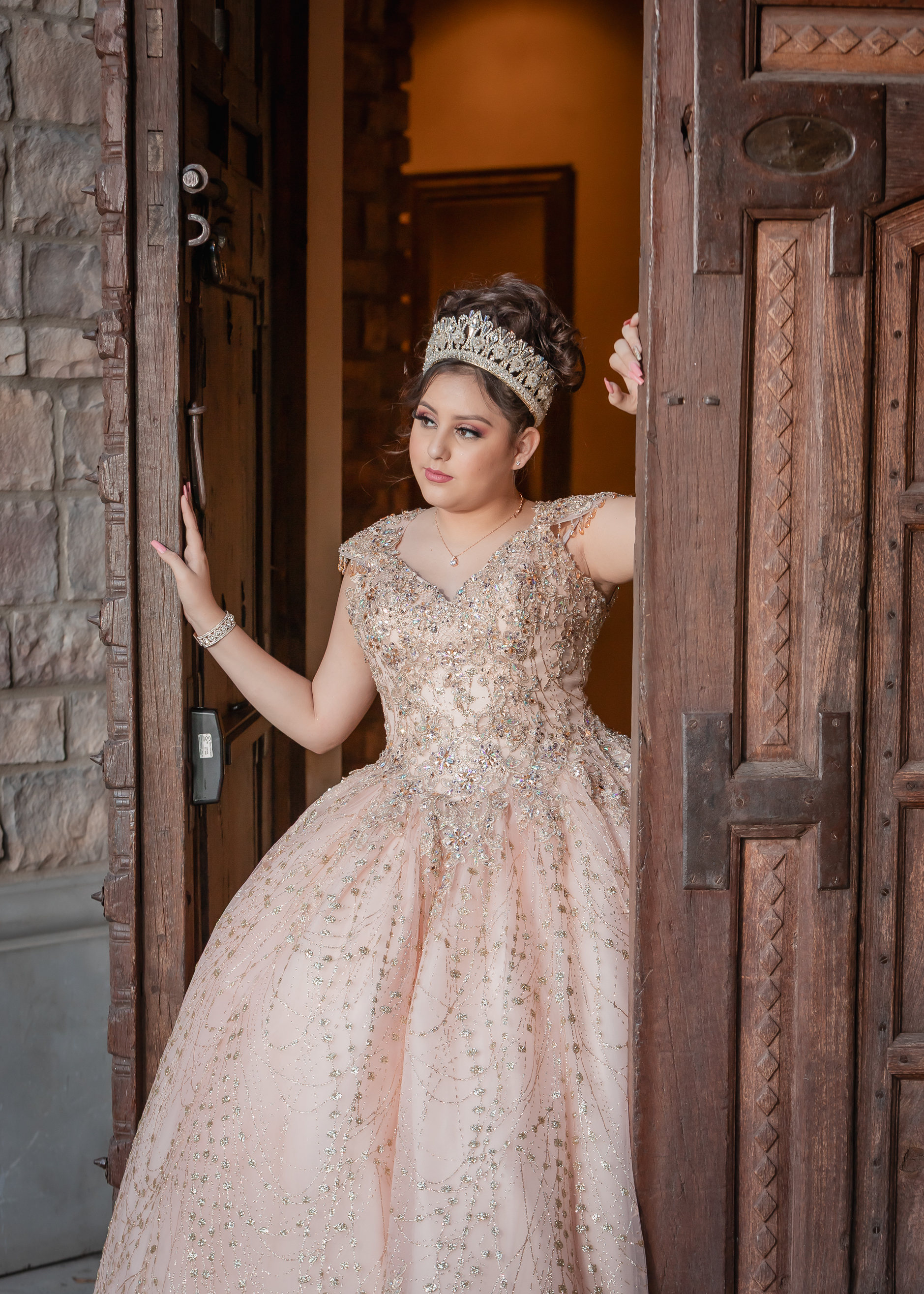 Lizette Quinceanera portrait by Pak Studios