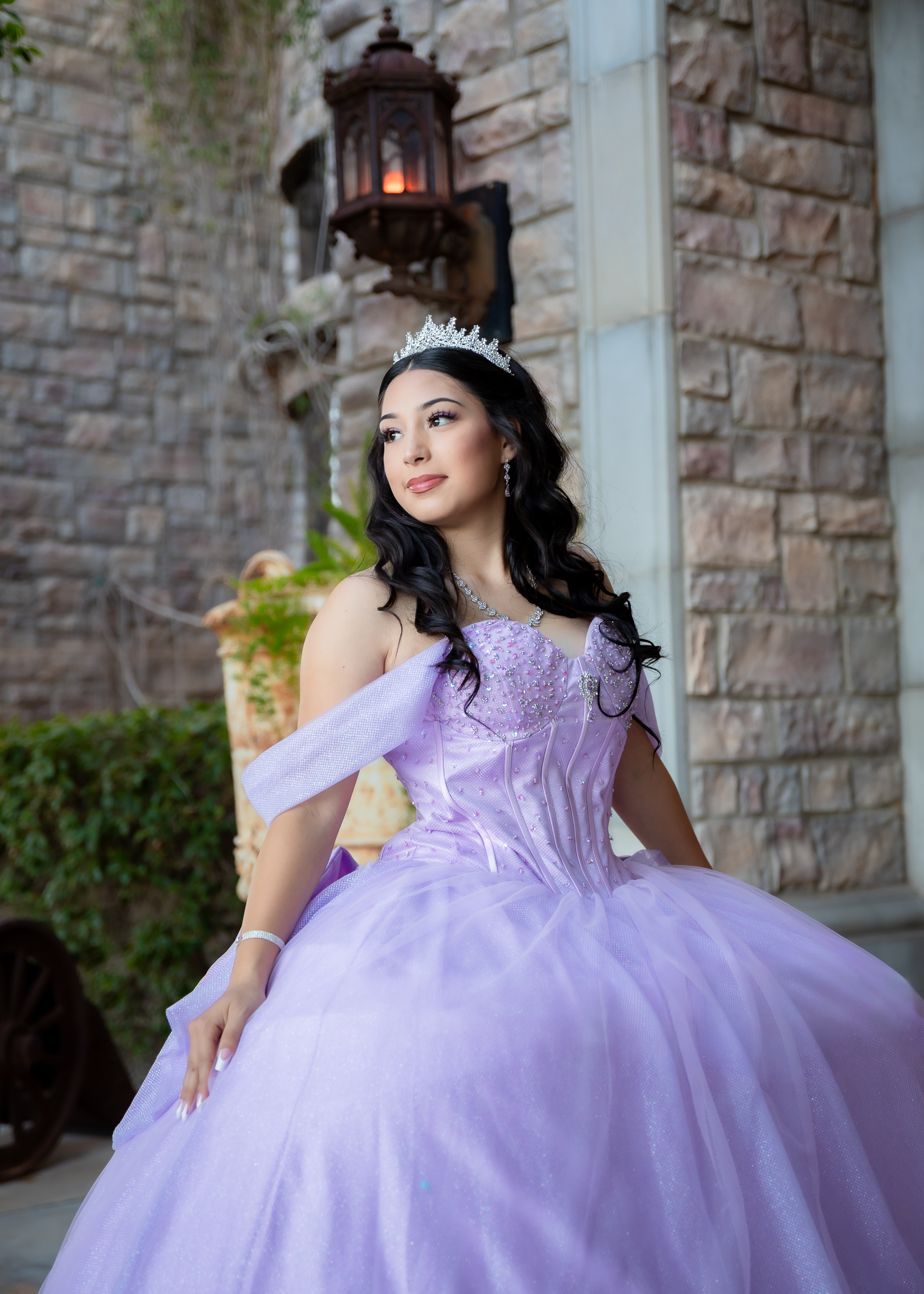 Llesena Quinceanera portrait by Pak Studios