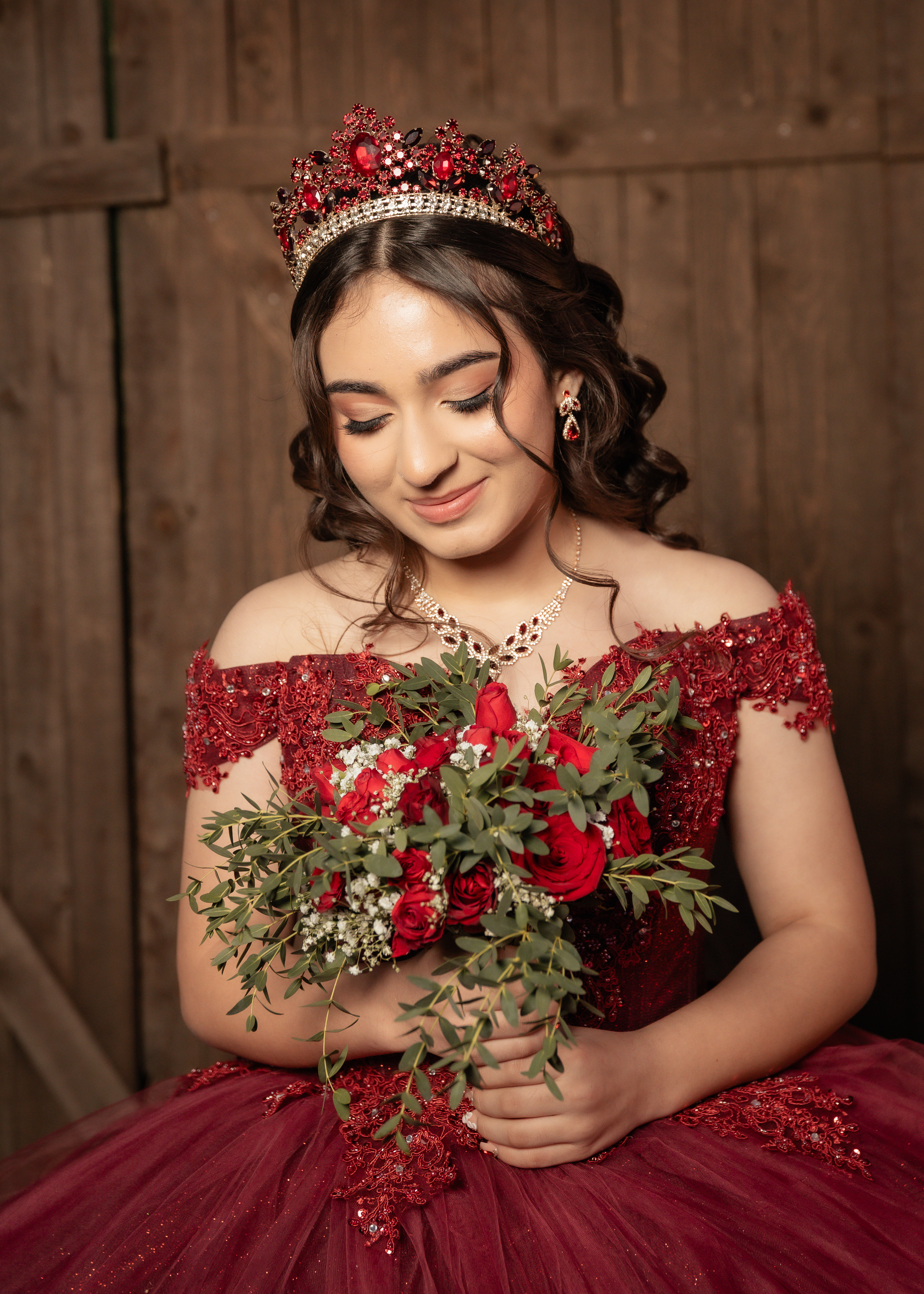 Lliana Quinceanera portrait by Pak Studios