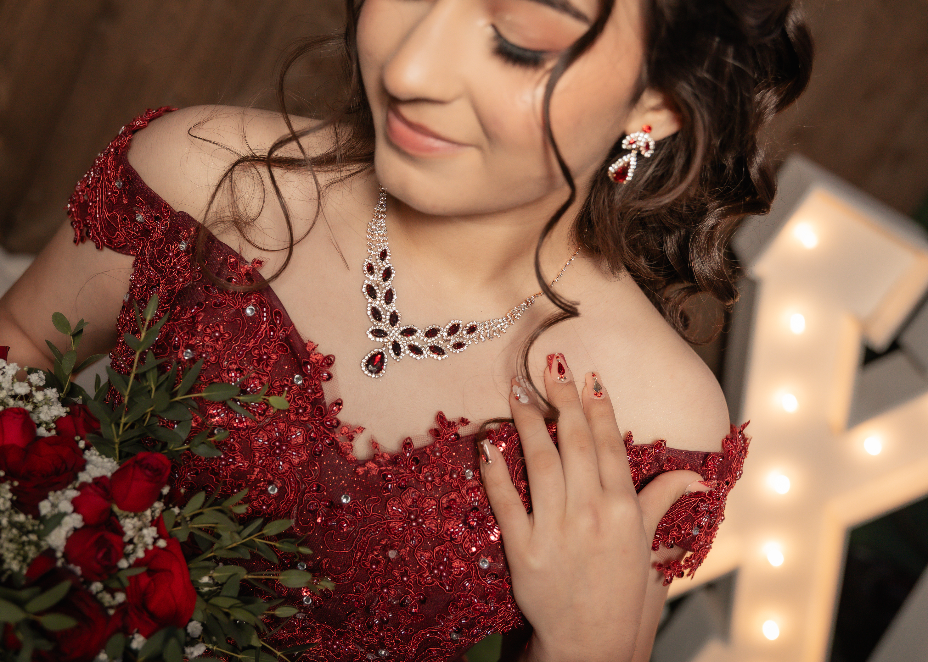 Lliana Quinceanera portrait by Pak Studios