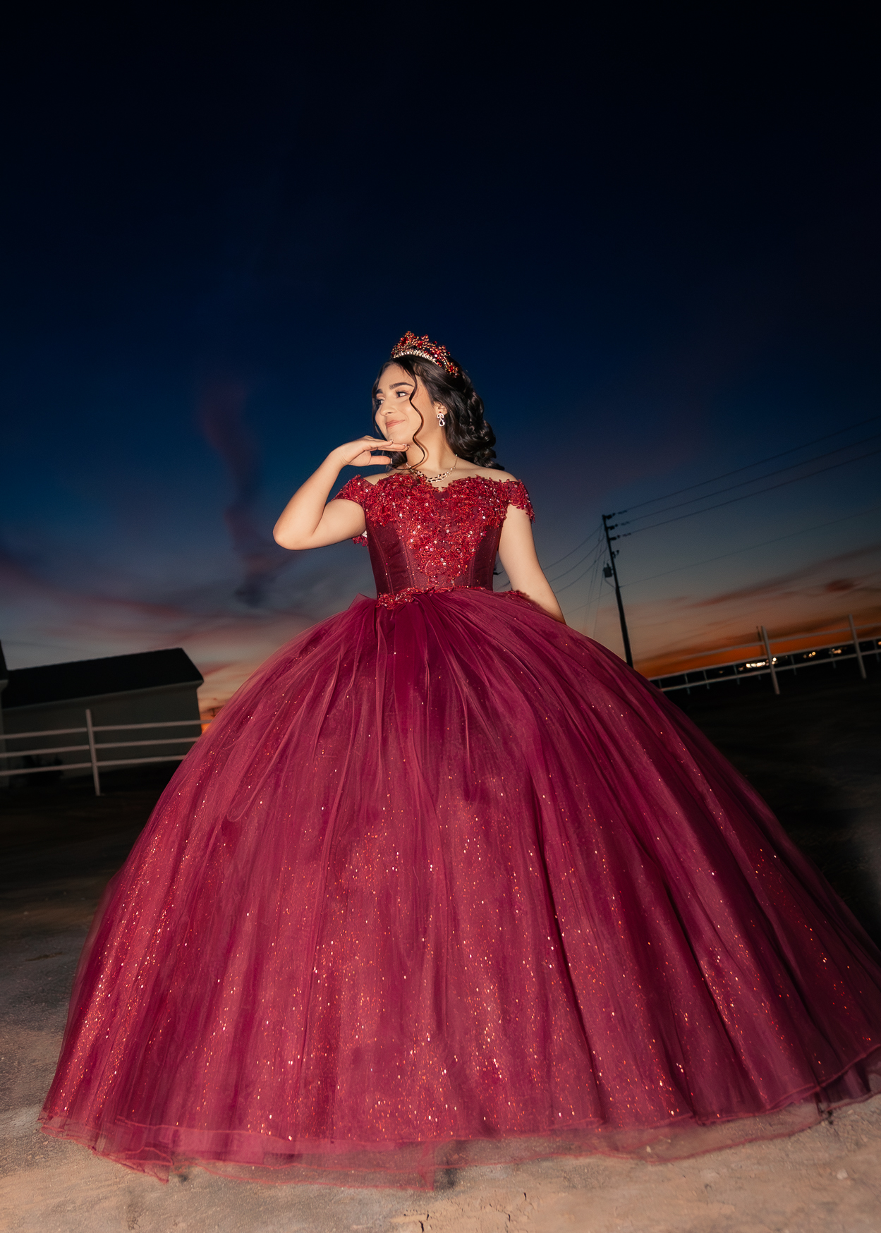 Lliana Quinceanera portrait by Pak Studios