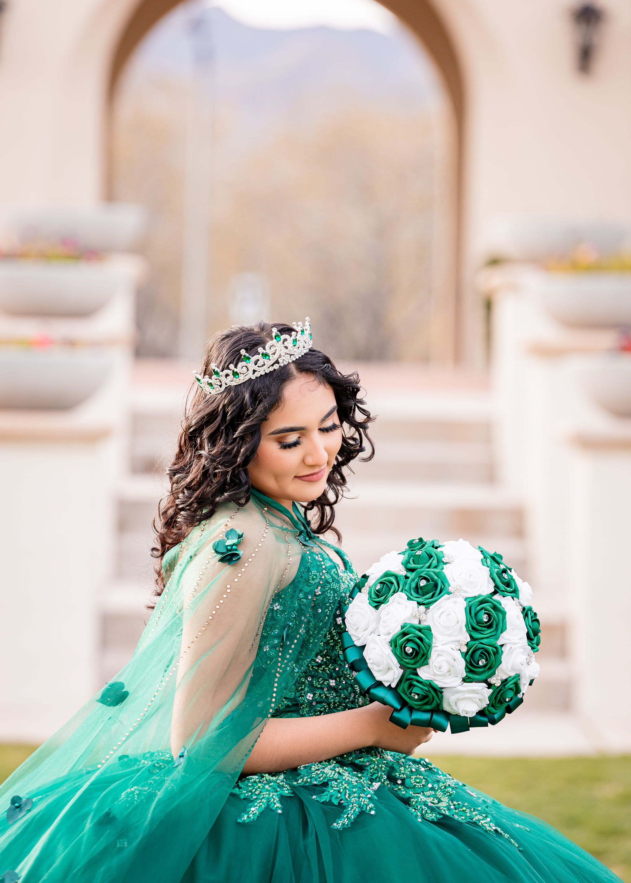 Nancy Quinceanera portrait by Pak Studios
