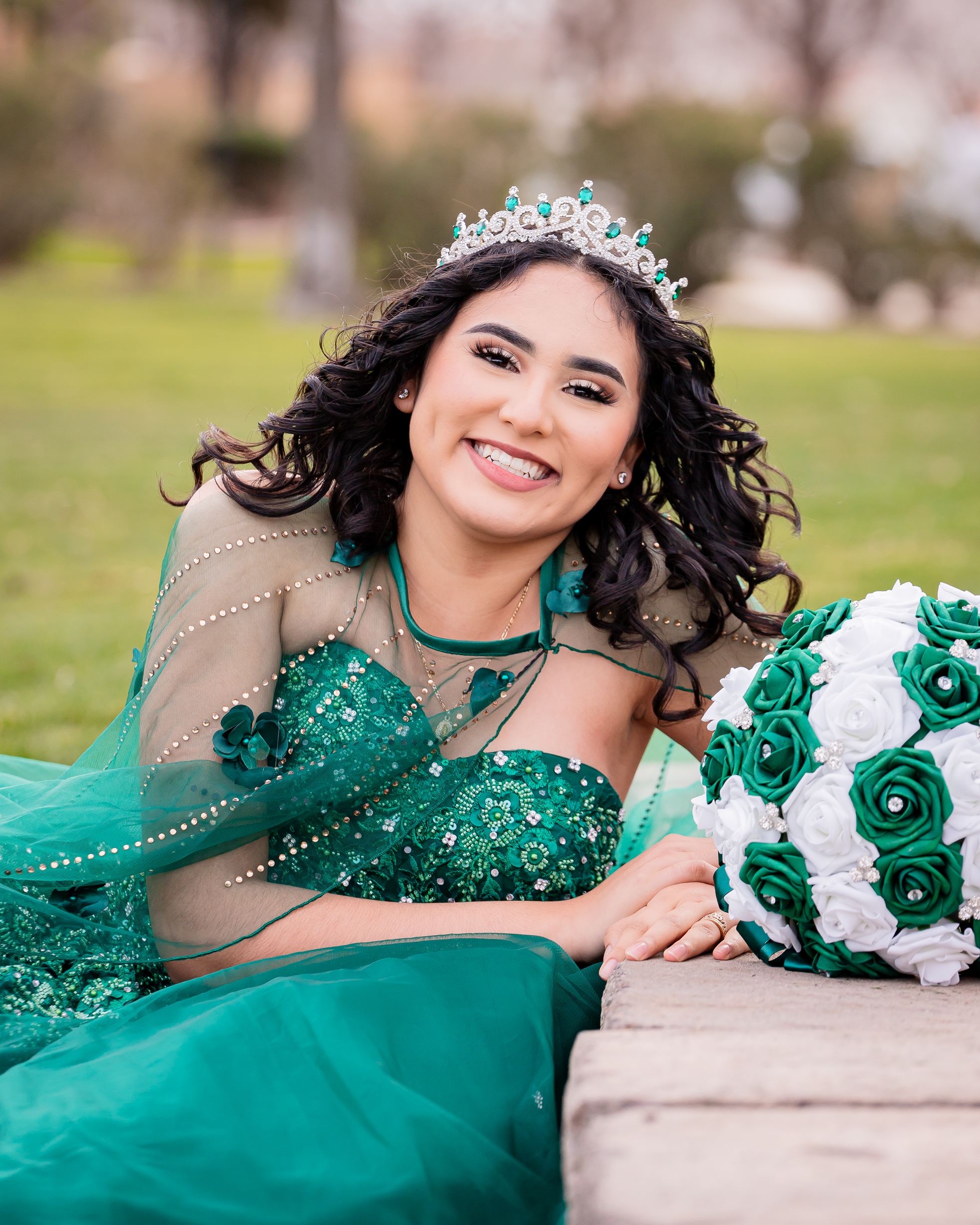 Nancy Quinceanera portrait by Pak Studios