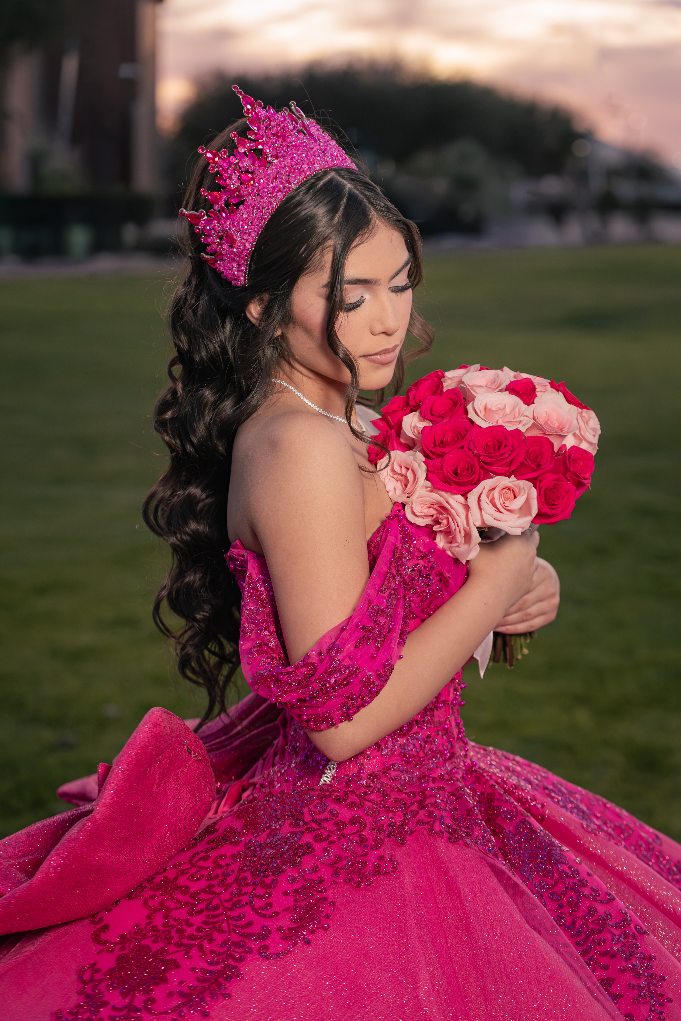Victoria Quinceanera portrait by Pak Studios