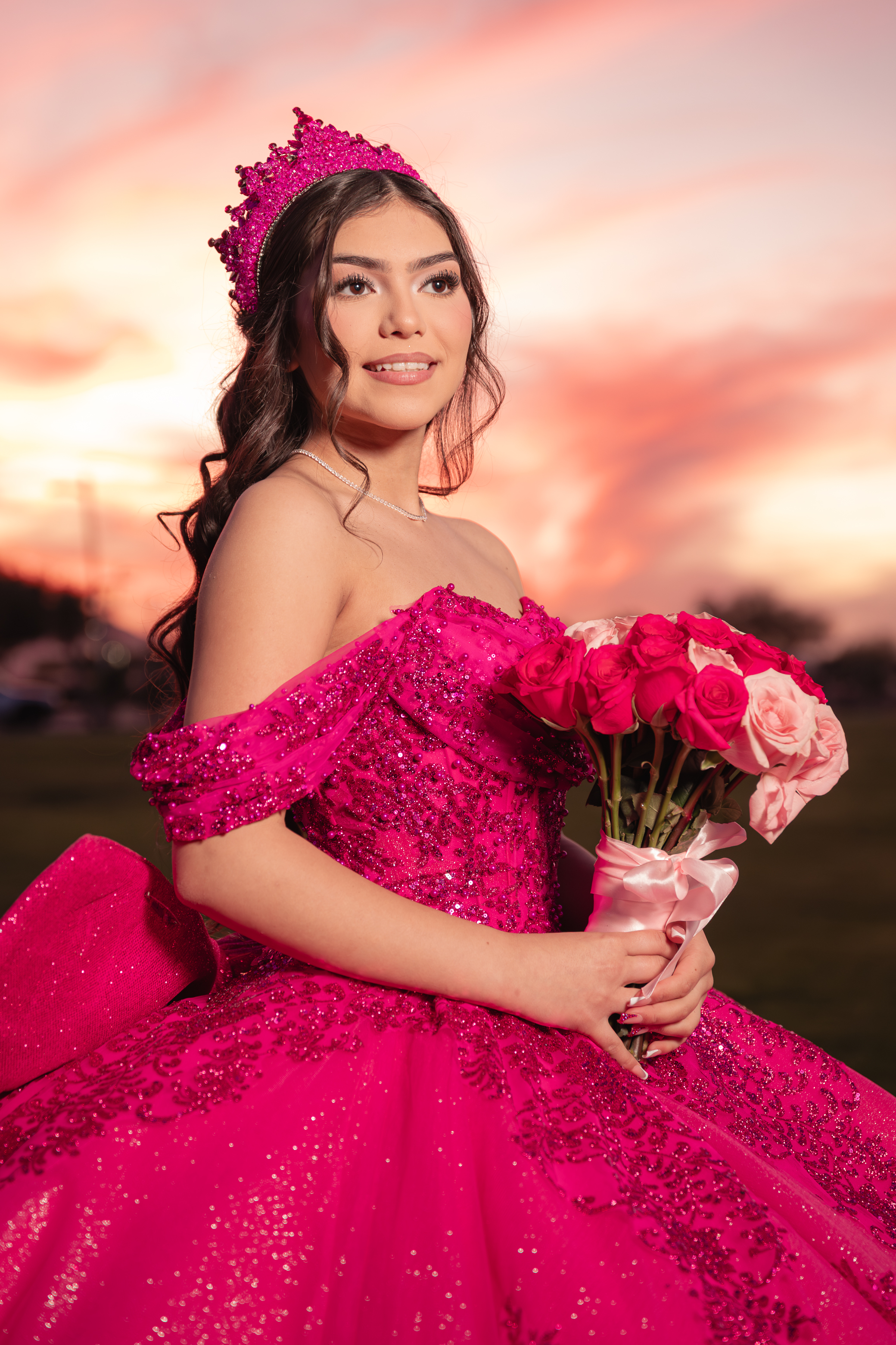 Victoria Quinceanera portrait by Pak Studios