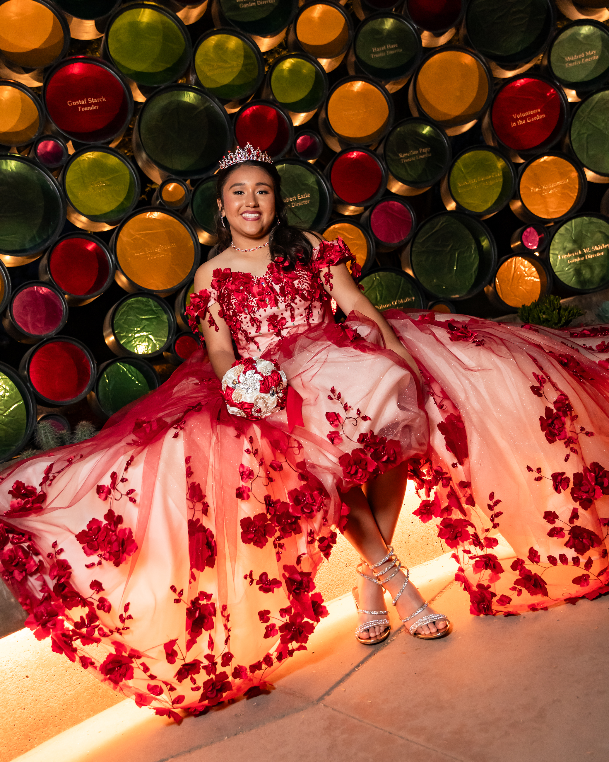 Victoriea Quinceanera portrait by Pak Studios