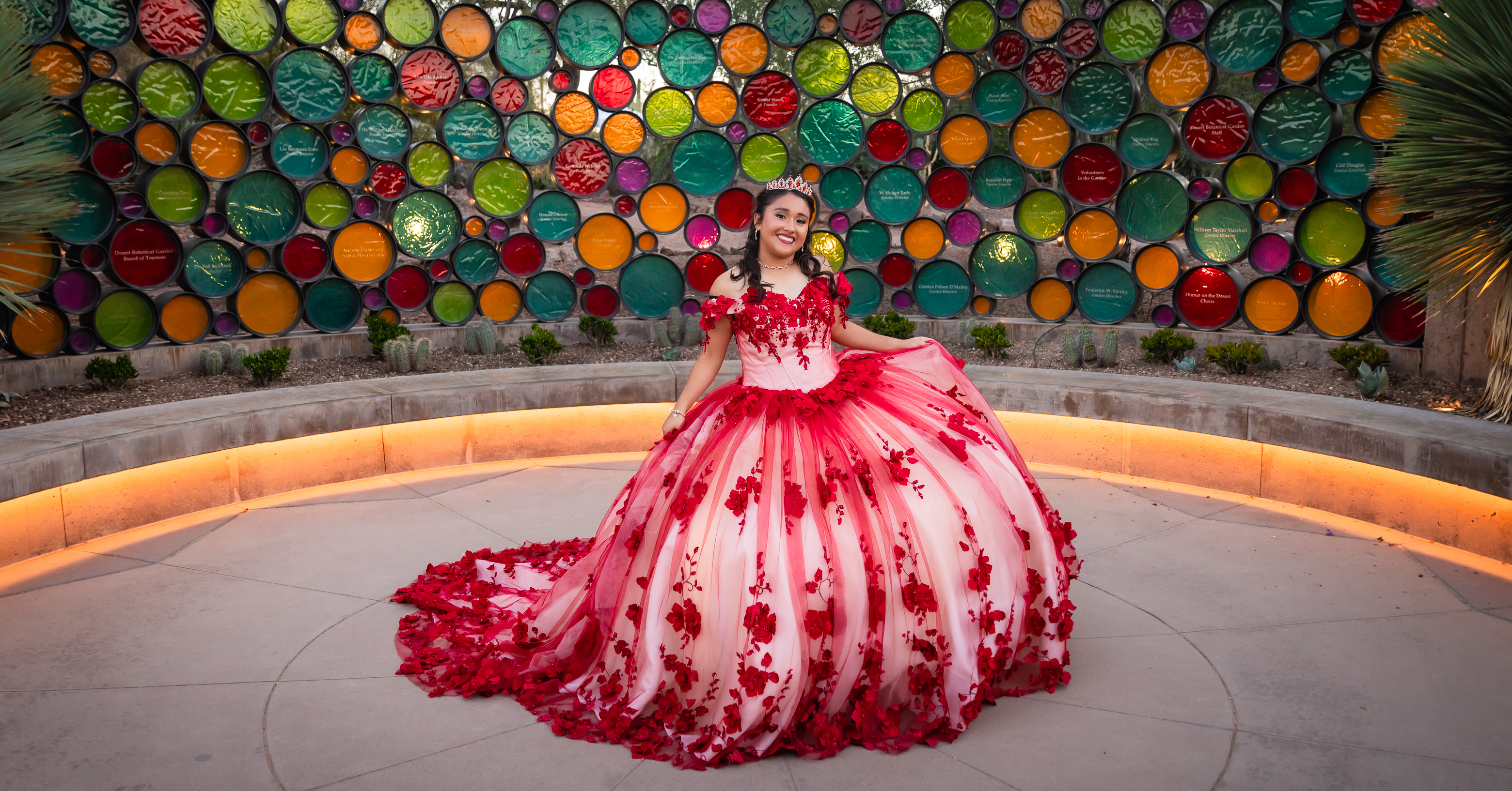 Victoriea Quinceanera portrait by Pak Studios